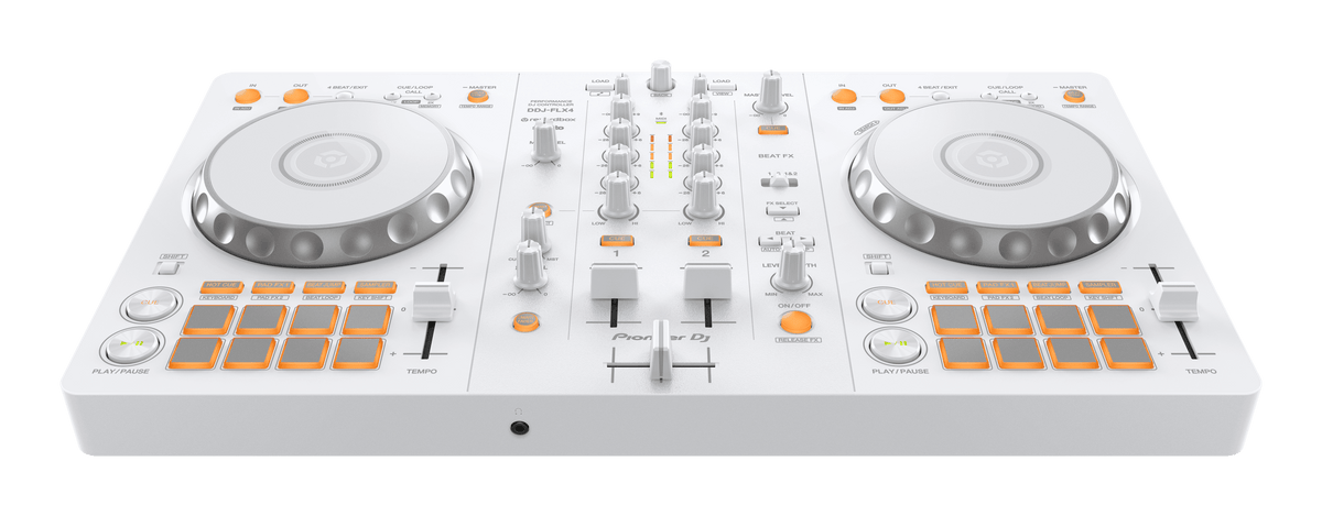 Pioneer DJ DDJ-FLX4-W - 2-Channel DJ Controller for Serato, Rekordbox and djay, Limited White Edition.