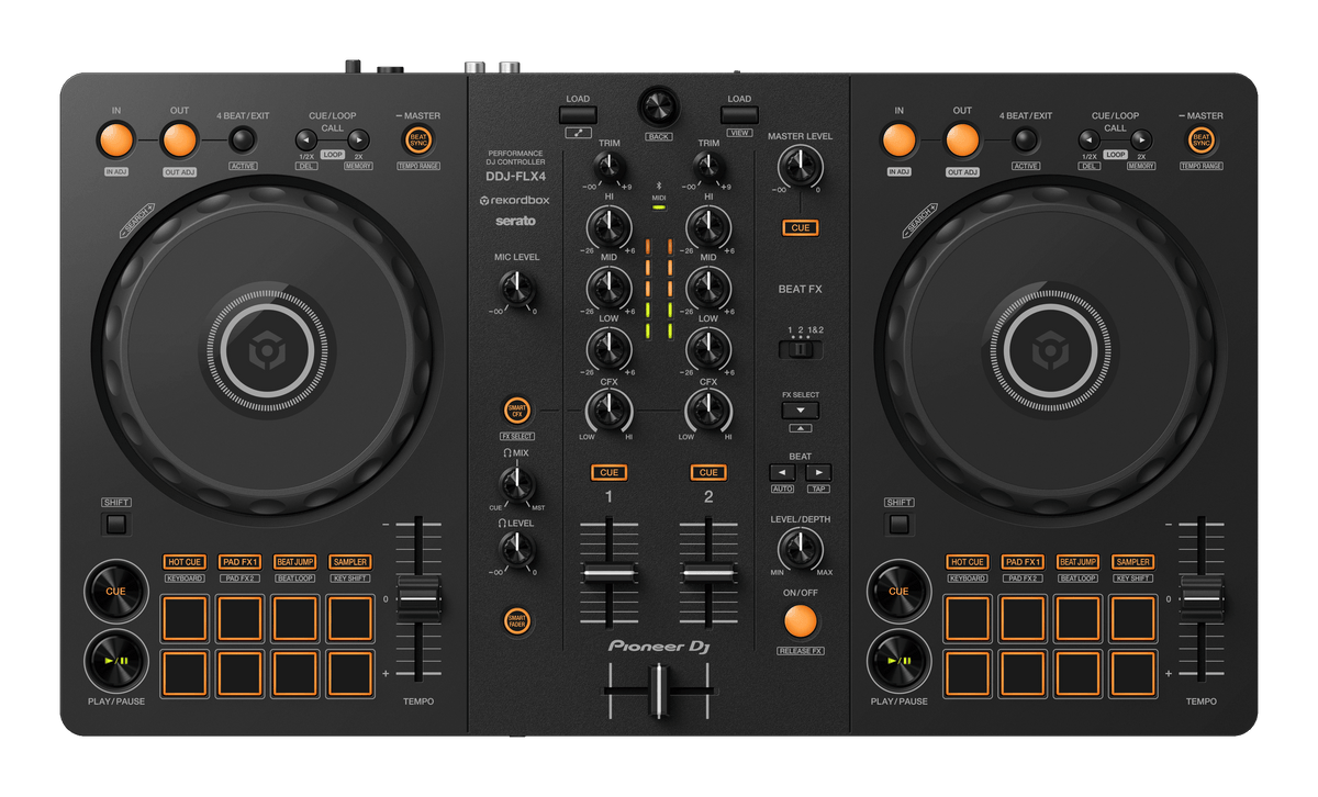 Pioneer DJ DDJ-FLX4 - 2-Channel DJ Controller for Rekordbox and Serato - FREE 30-Day Access for DDJ-FLX4 Complimentary Course!.