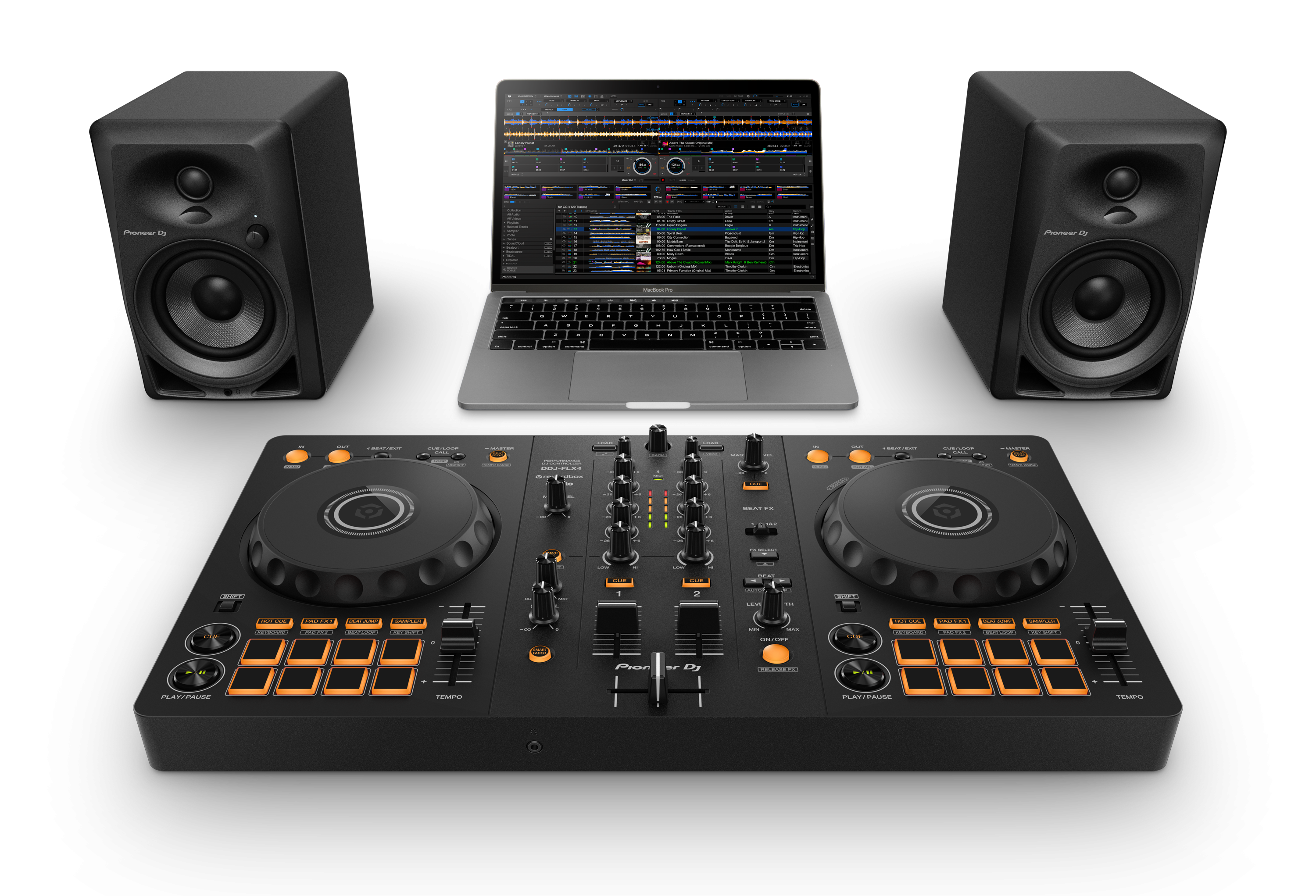 Pioneer DJ DDJ-FLX4 - 2-Channel DJ Controller for Rekordbox and Serato - FREE 30-Day Access for DDJ-FLX4 Complimentary Course!