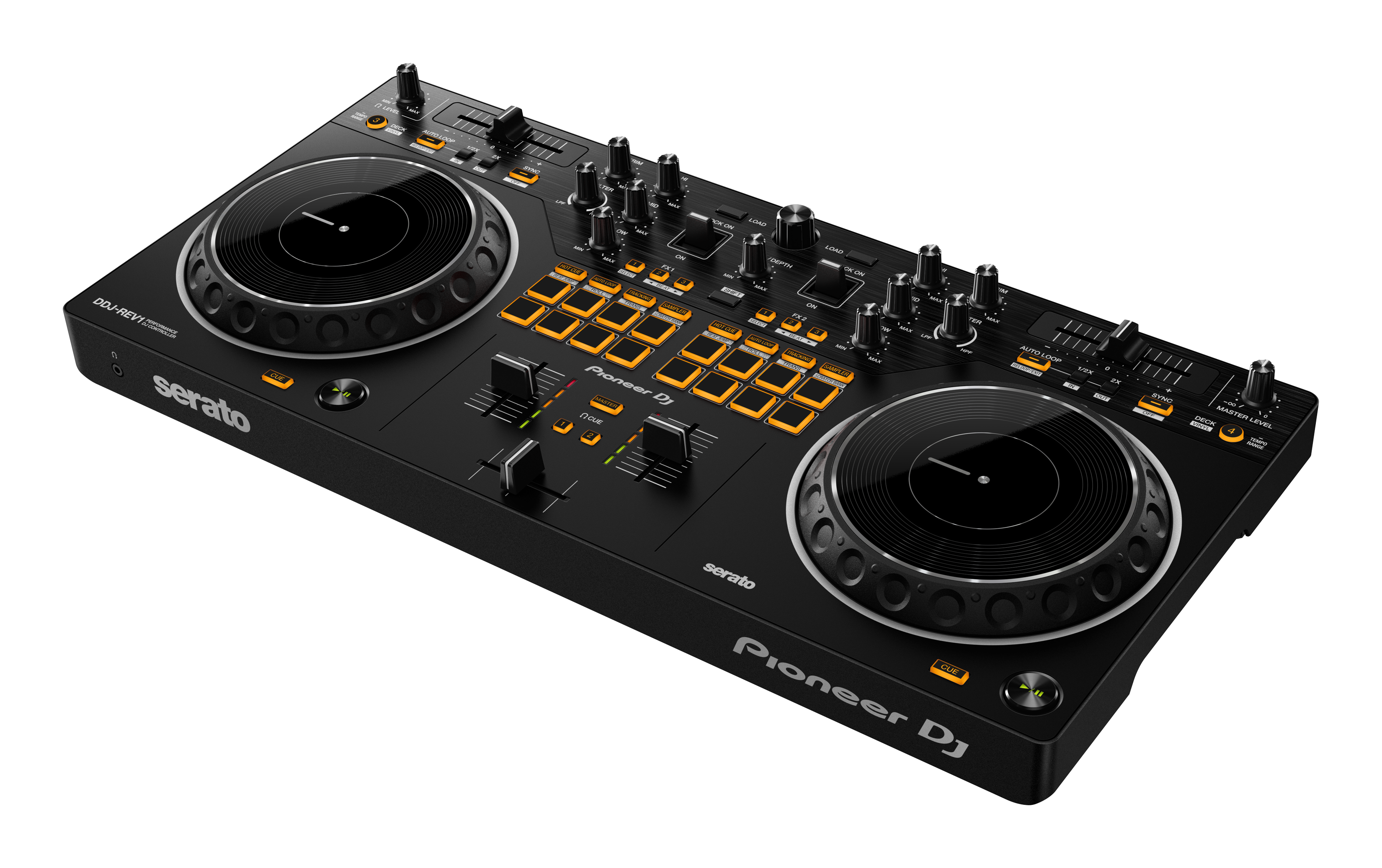 Pioneer DJ DDJ-REV1 - Scratch-style 2-channel DJ controller for Serato DJ Lite - Open Box