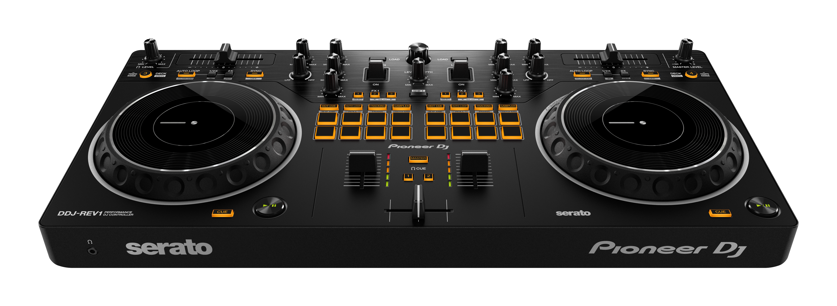 Pioneer DJ DDJ-REV1 - Scratch-style 2-channel DJ controller for Serato DJ Lite - Open Box