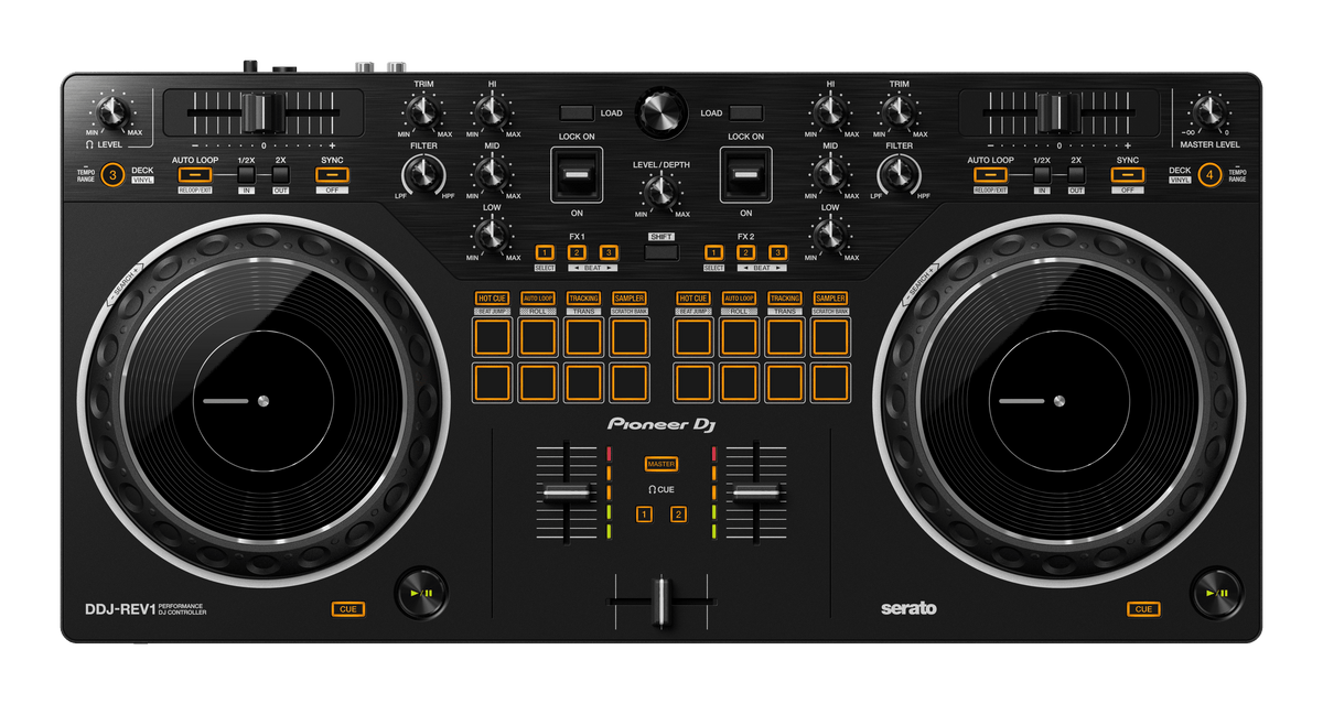 Pioneer DJ DDJ-REV1 - Scratch-style 2-channel DJ controller for Serato DJ Lite - FREE 30-Day access for DDJ-REV1 complimentary course!.