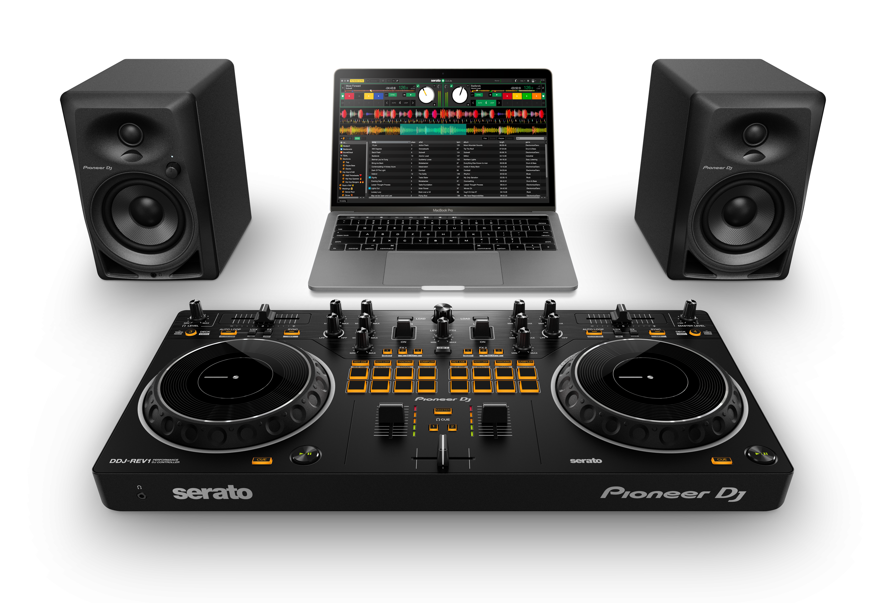 Pioneer DJ DDJ-REV1 - Scratch-style 2-channel DJ controller for Serato DJ Lite - FREE 30-Day access for DDJ-REV1 complimentary course!