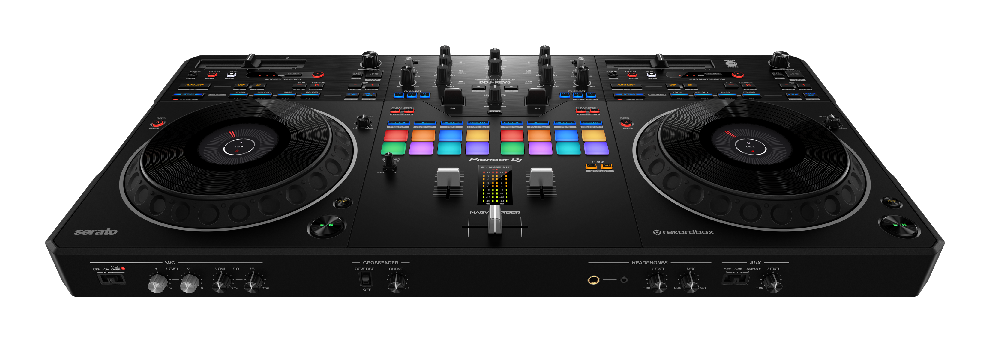 Pioneer DJ DDJ-REV5 - Scratch-style 2-Channel Performance DJ Controller - Open Box