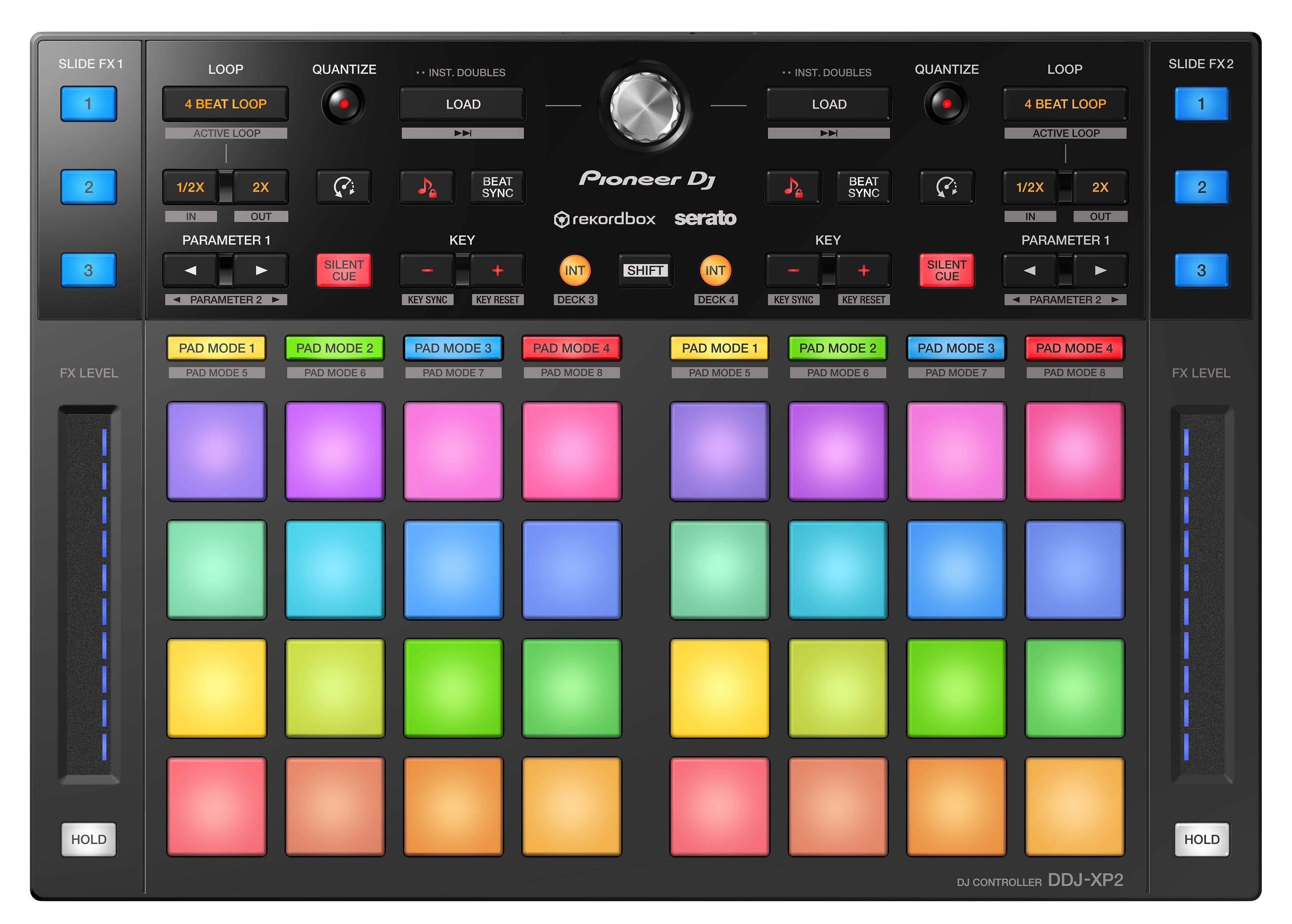 Pioneer DJ DDJ-XP2 Controller for rekordbox & Serato DJ Pro | The