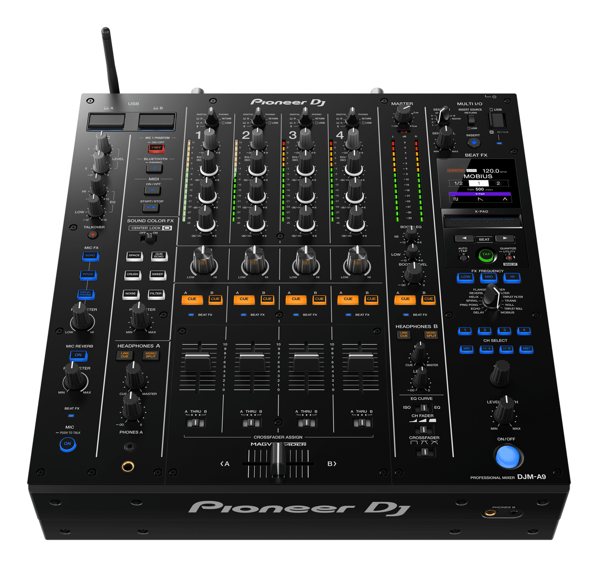 Pioneer DJ DJM-A9 - 4-Channel Professional DJ Mixer.