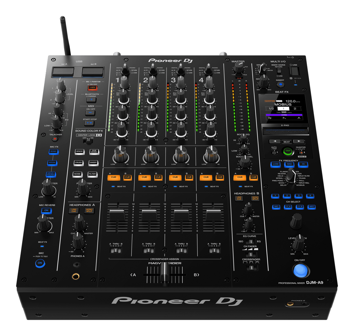 Pioneer DJ DJM-A9 - 4-Channel Professional DJ Mixer - Open Box.
