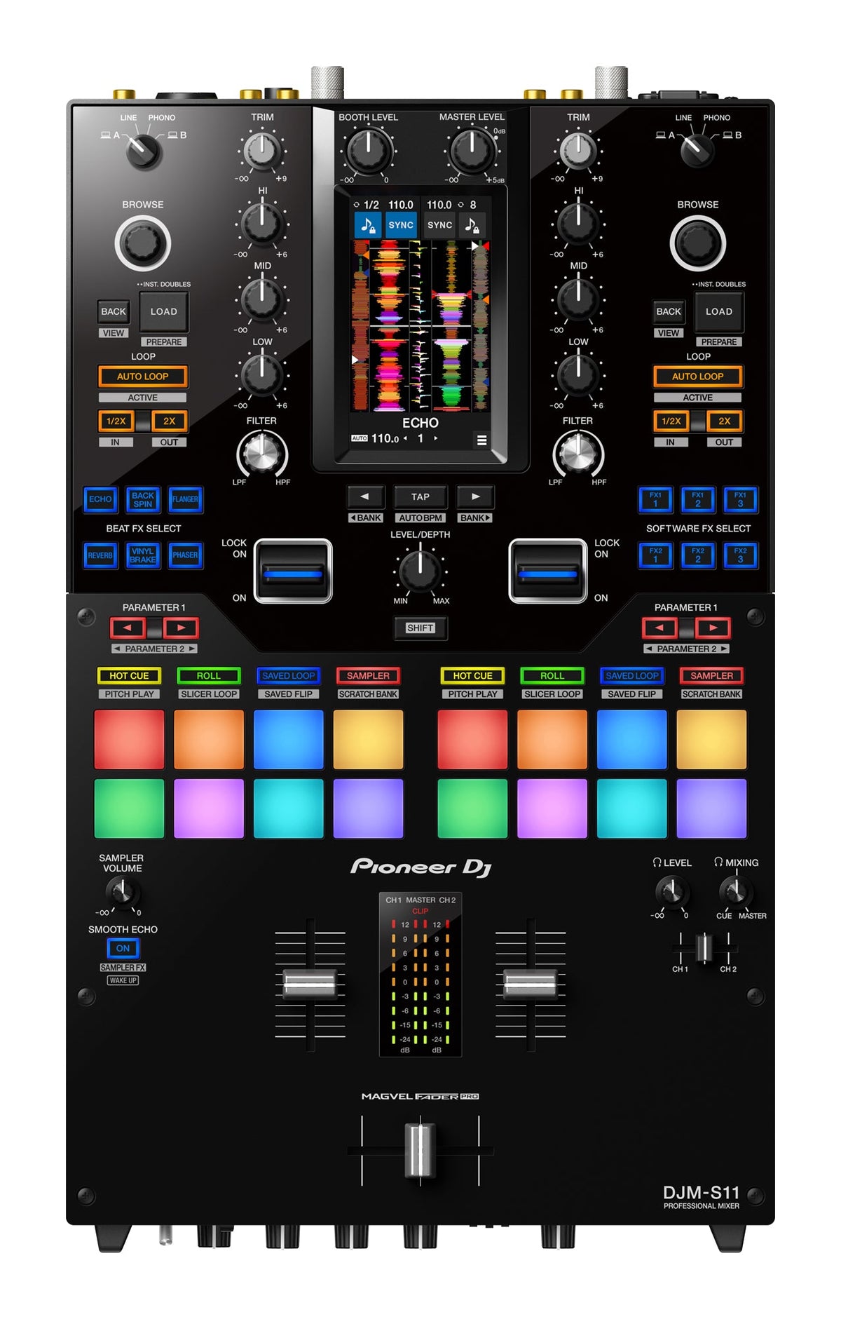 Pioneer DJ DJM-S11 + 2x Pioneer DJ PLX-1000 Bundle.