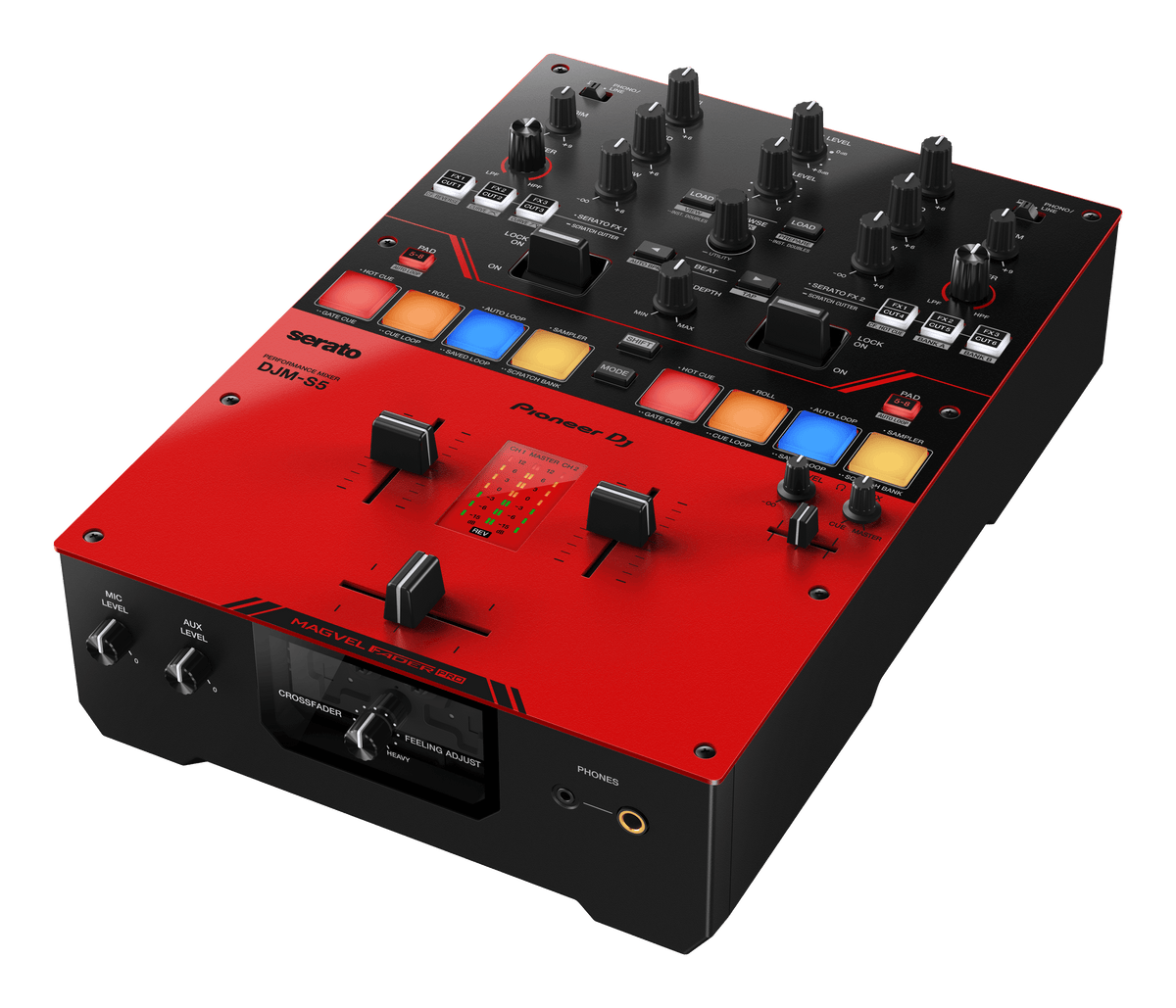 Pioneer DJ DJM-S5 - Scratch-Style 2-Channel DJ Mixer.