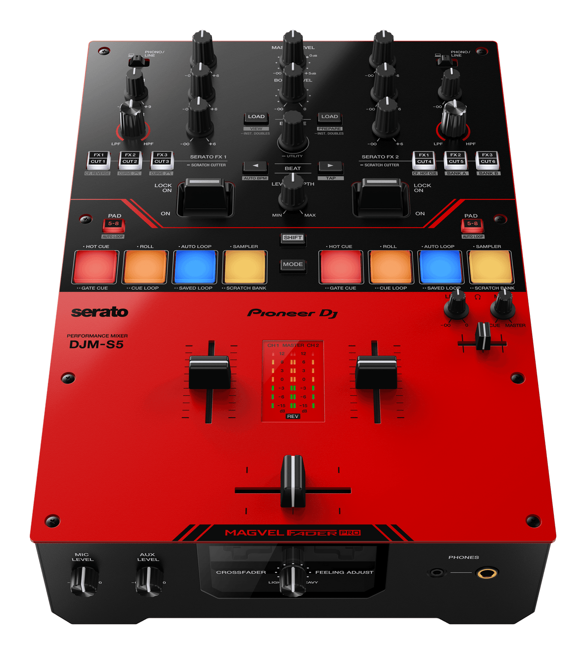 Pioneer DJ DJM-S5 - Scratch-Style 2-Channel DJ Mixer.