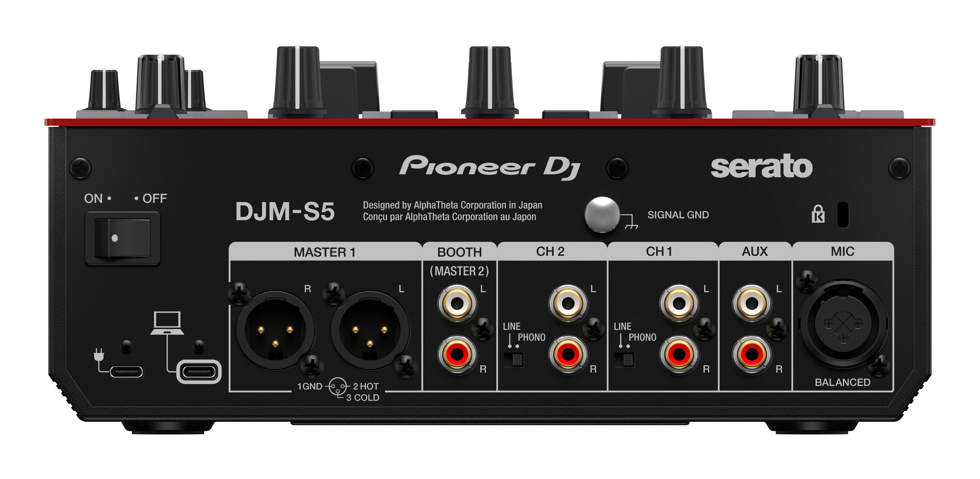 Pioneer DJ DJM-S5 - Scratch-Style 2-Channel DJ Mixer