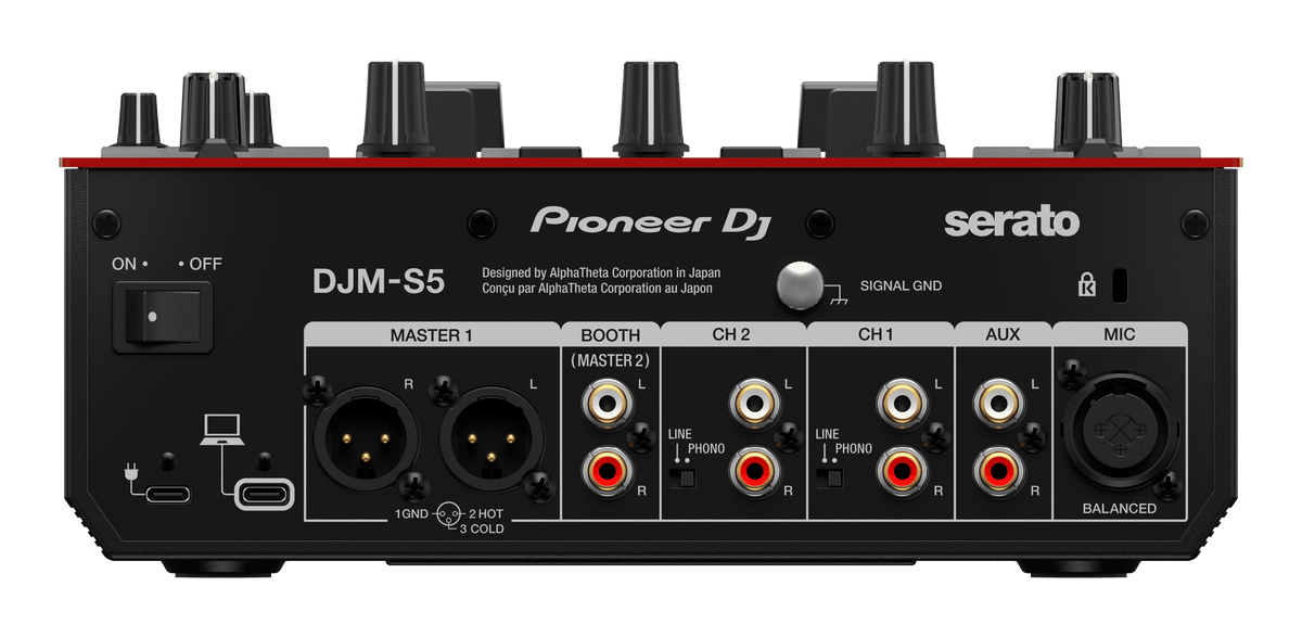 Pioneer DJ DJM-S5 - Scratch-Style 2-Channel DJ Mixer.