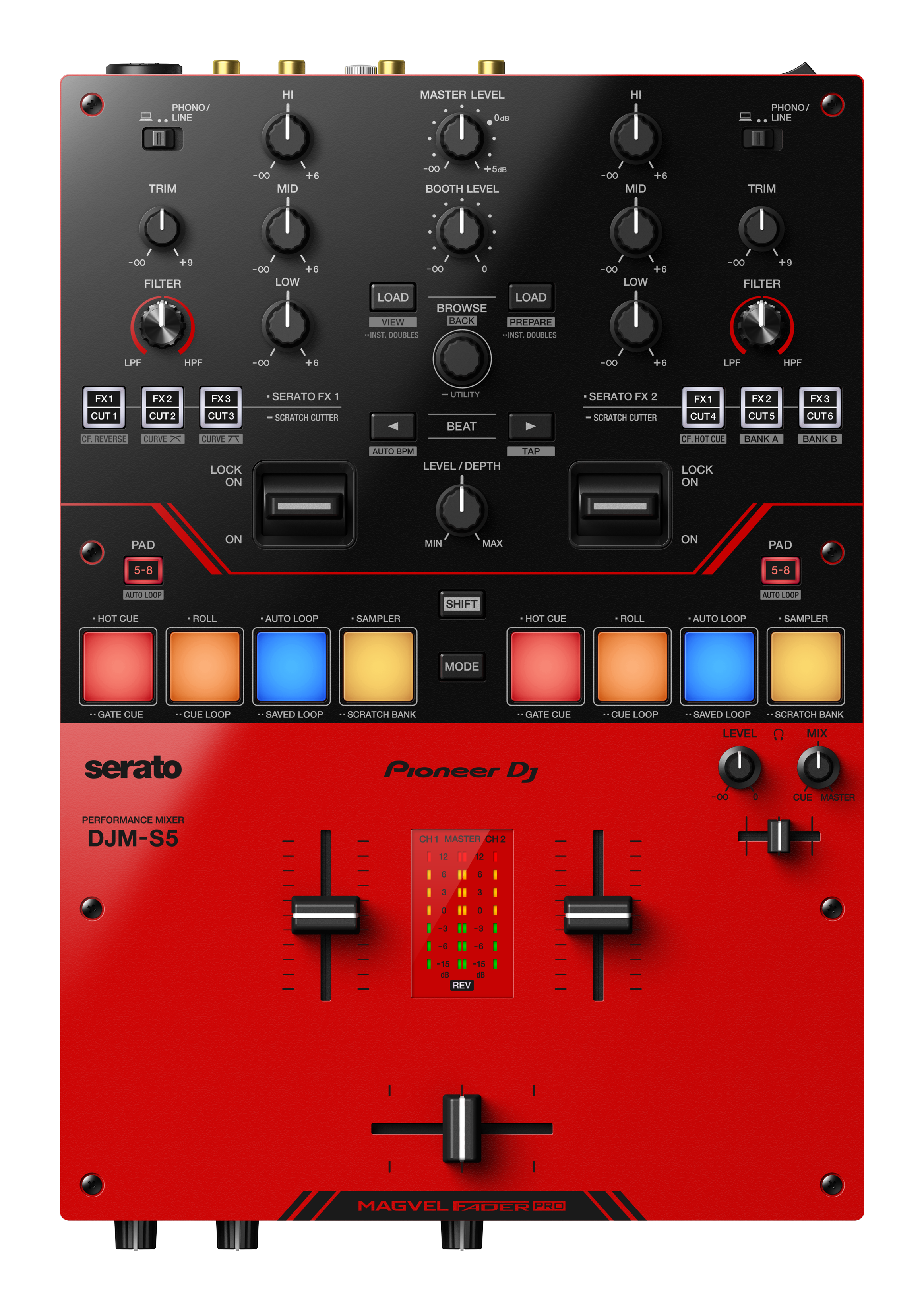 Pioneer DJ DJM-S5 + 2x Pioneer DJ PLX-1000 Bundle