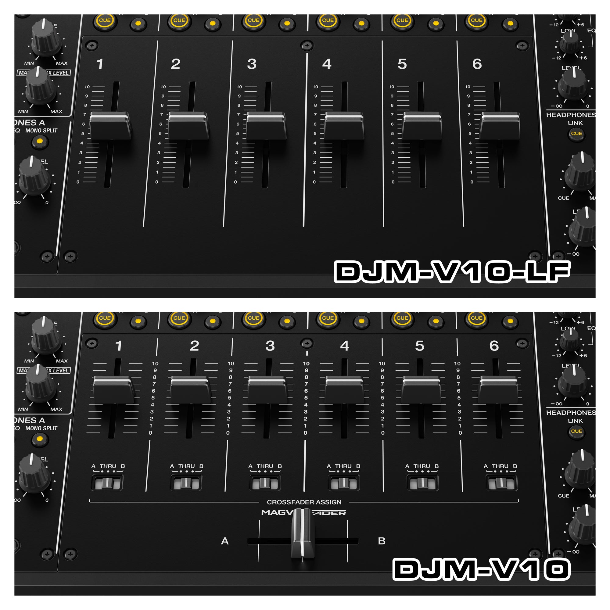 Pioneer DJ DJM-V10-LF - Creative style 6-channel professional DJ mixer with Long Fader