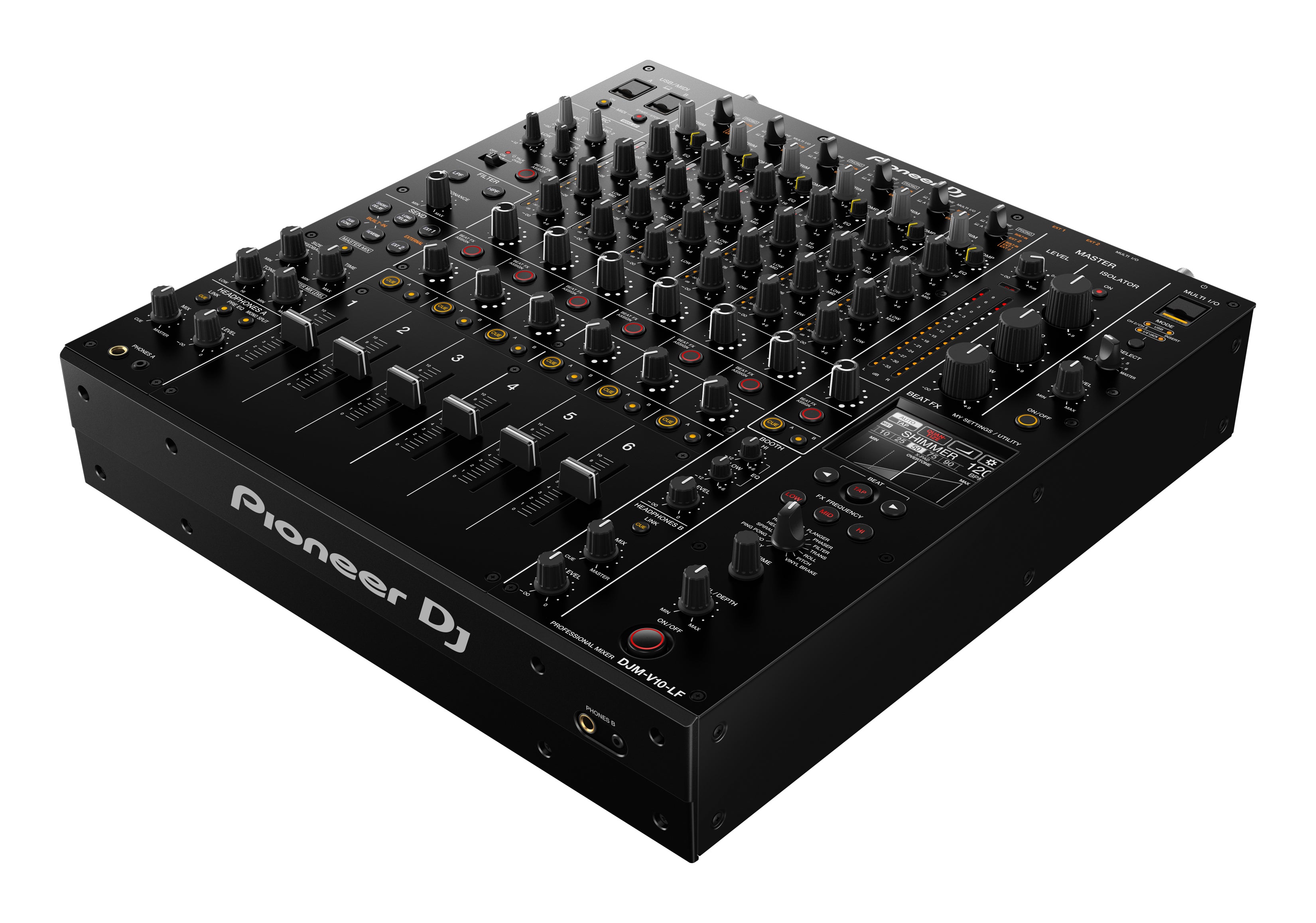 Pioneer DJ DJM-V10-LF - Creative style 6-channel professional DJ mixer with Long Fader