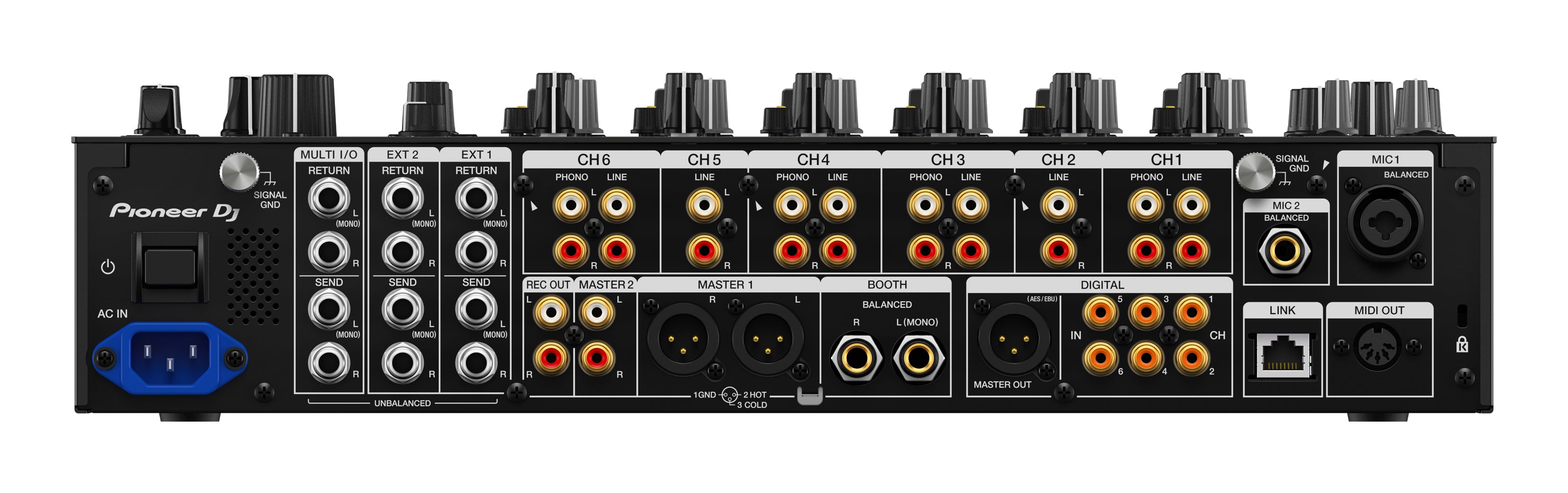 Pioneer DJ DJM-V10-LF - Creative style 6-channel professional DJ mixer with Long Fader