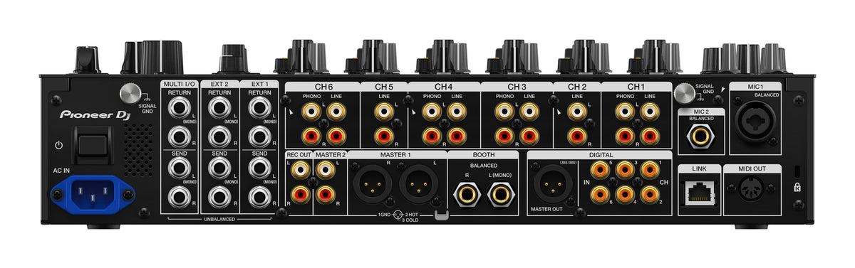Pioneer DJ DJM-V10-LF - Creative style 6-channel professional DJ mixer with Long Fader.
