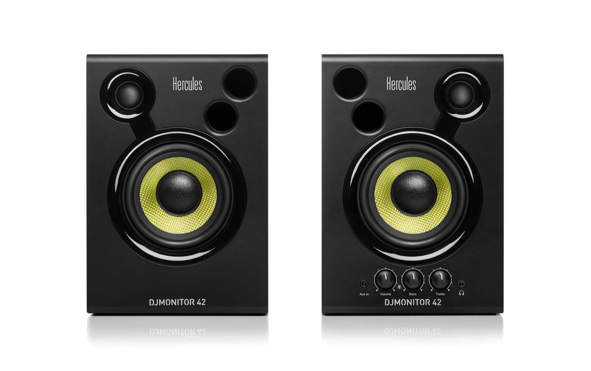 Hercules DJ MONITOR 42 - 4-Inch, 80 watt DJ Monitor (Pair).