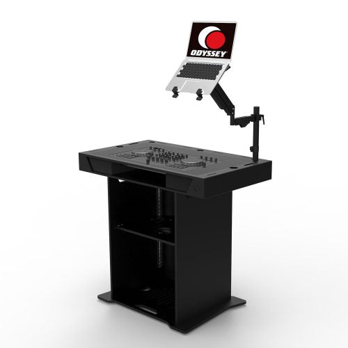 Odyssey DJSTUDIO-B DJ Studio Podium 37 in Black - front view