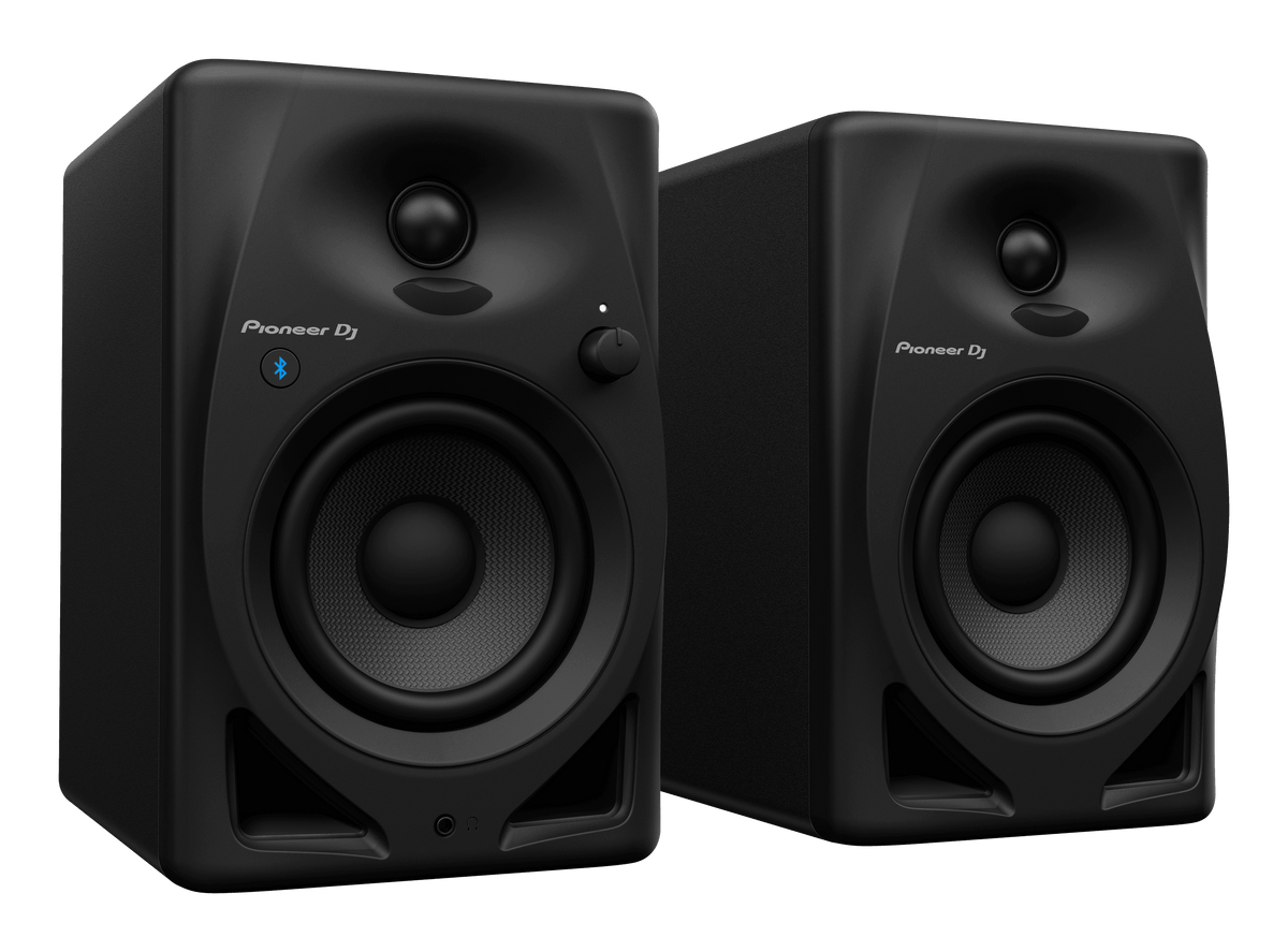 Pioneer DJ DM-40D-BT - 4-Inch Desktop Monitor System with Bluetooth Functionality (Pair, Black).