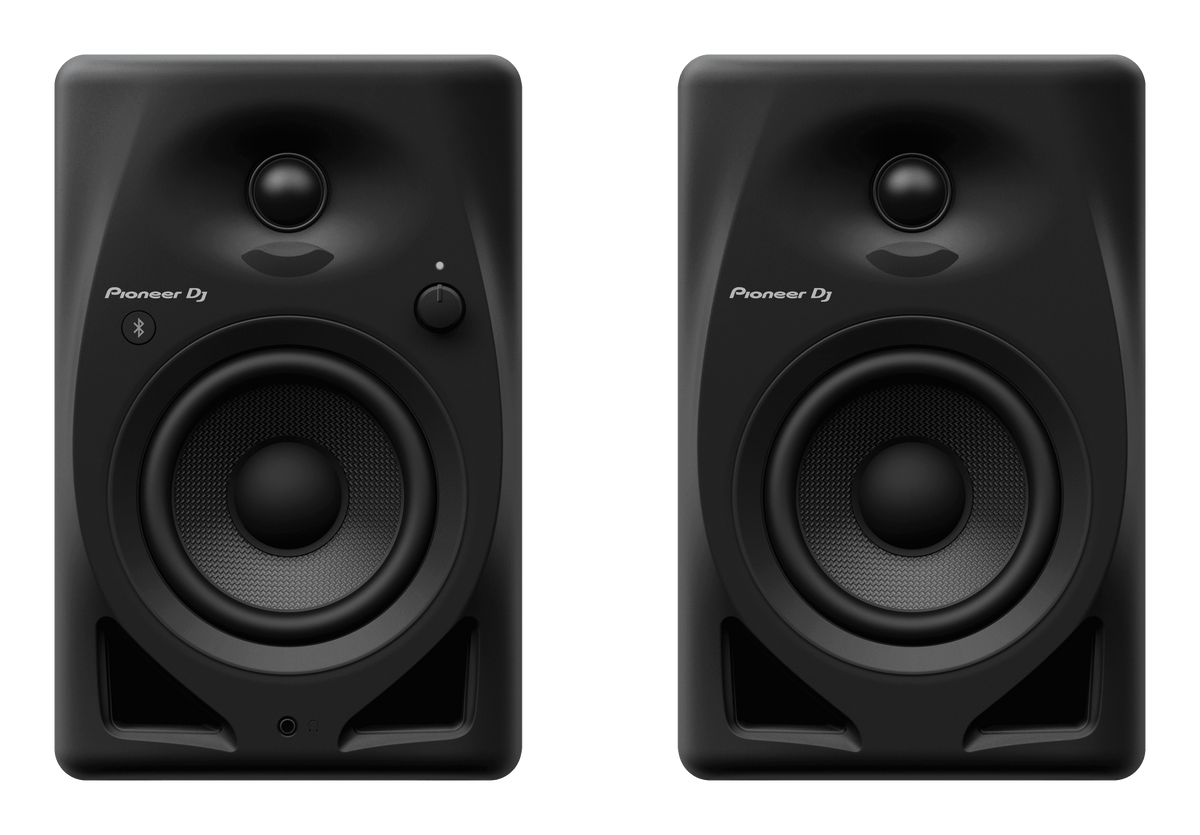 Pioneer DJ DDJ-FLX4 "DJ Starter Bundle" with DM-40D-BT Monitors and HDJ-CUE1 Headphones.
