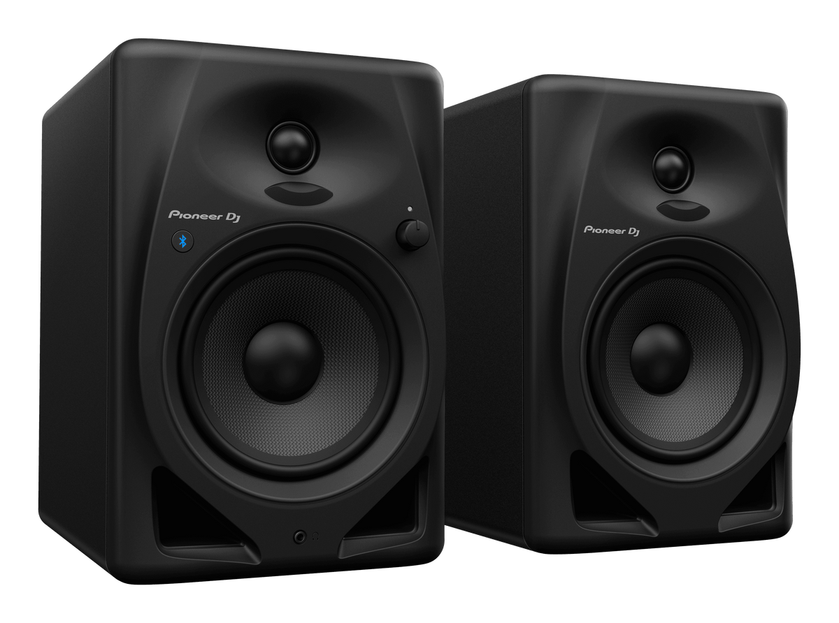 Pioneer DJ DM-50D-BT - 5-Inch Desktop Monitor System with Bluetooth Functionality (Pair, Black).