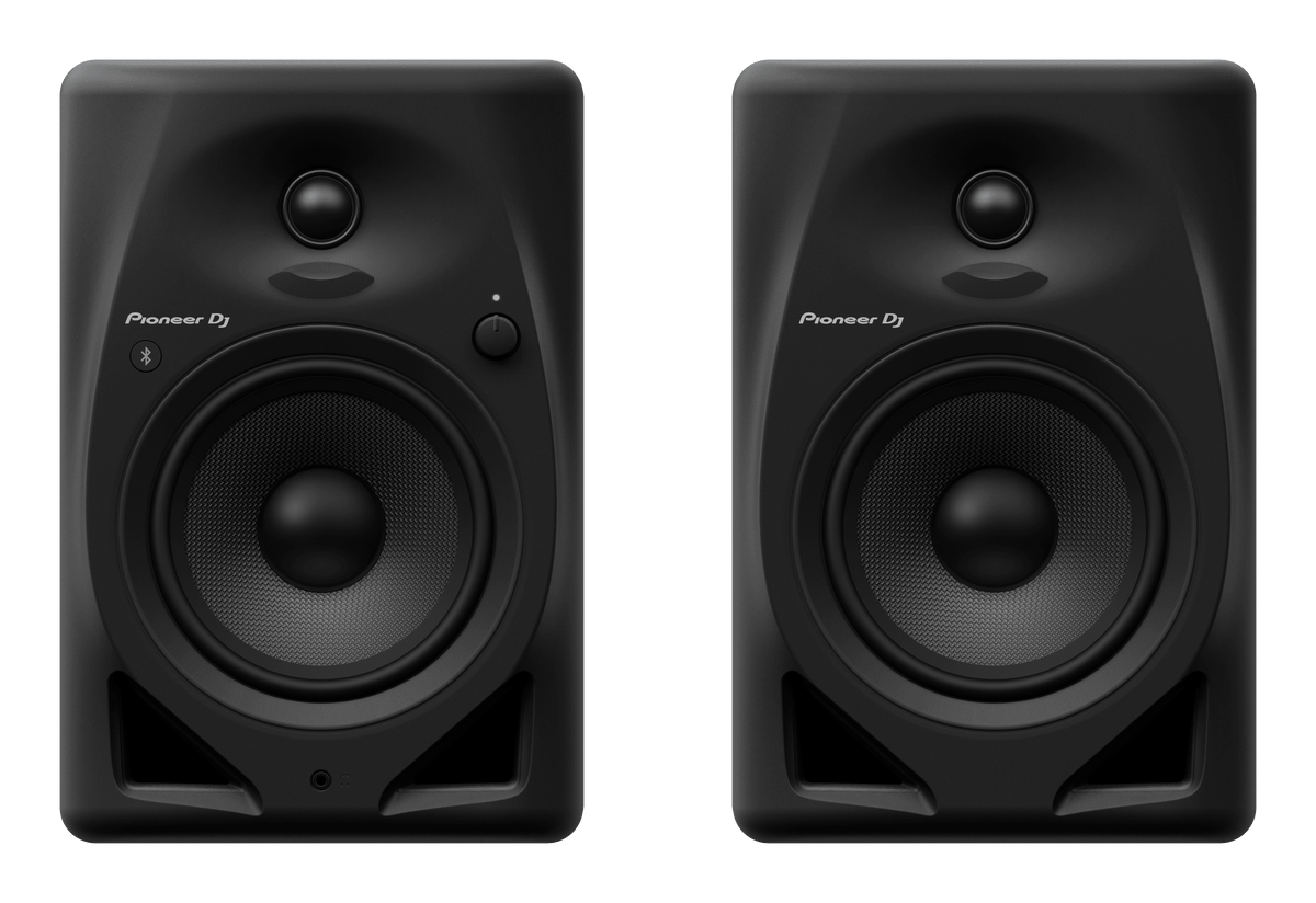 Pioneer DJ DM-50D-BT - 5-Inch Desktop Monitor System with Bluetooth Functionality (Pair, Black).