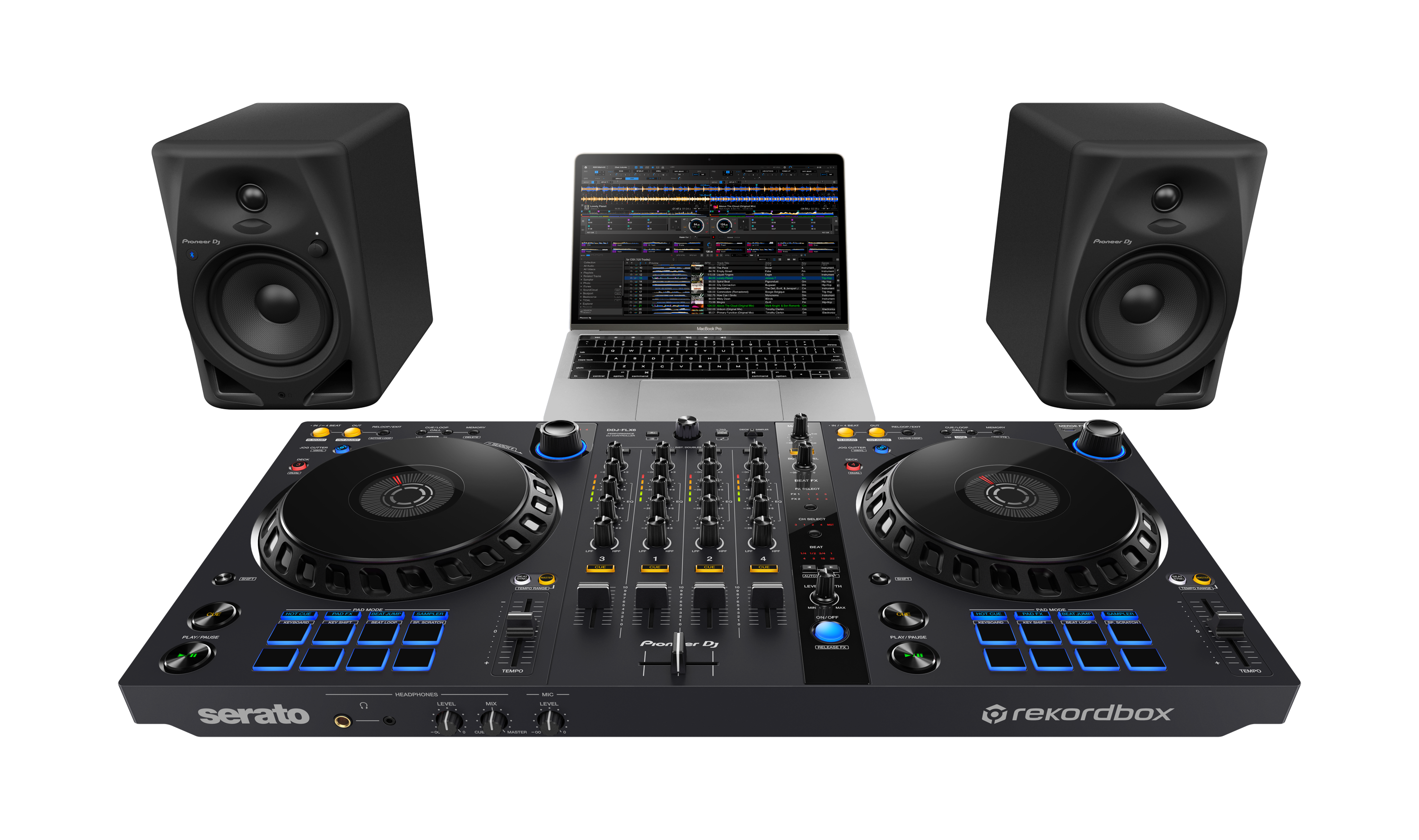 Pioneer DJ DM-50D-BT - 5-Inch Desktop Monitor System with Bluetooth Functionality (Pair, Black)