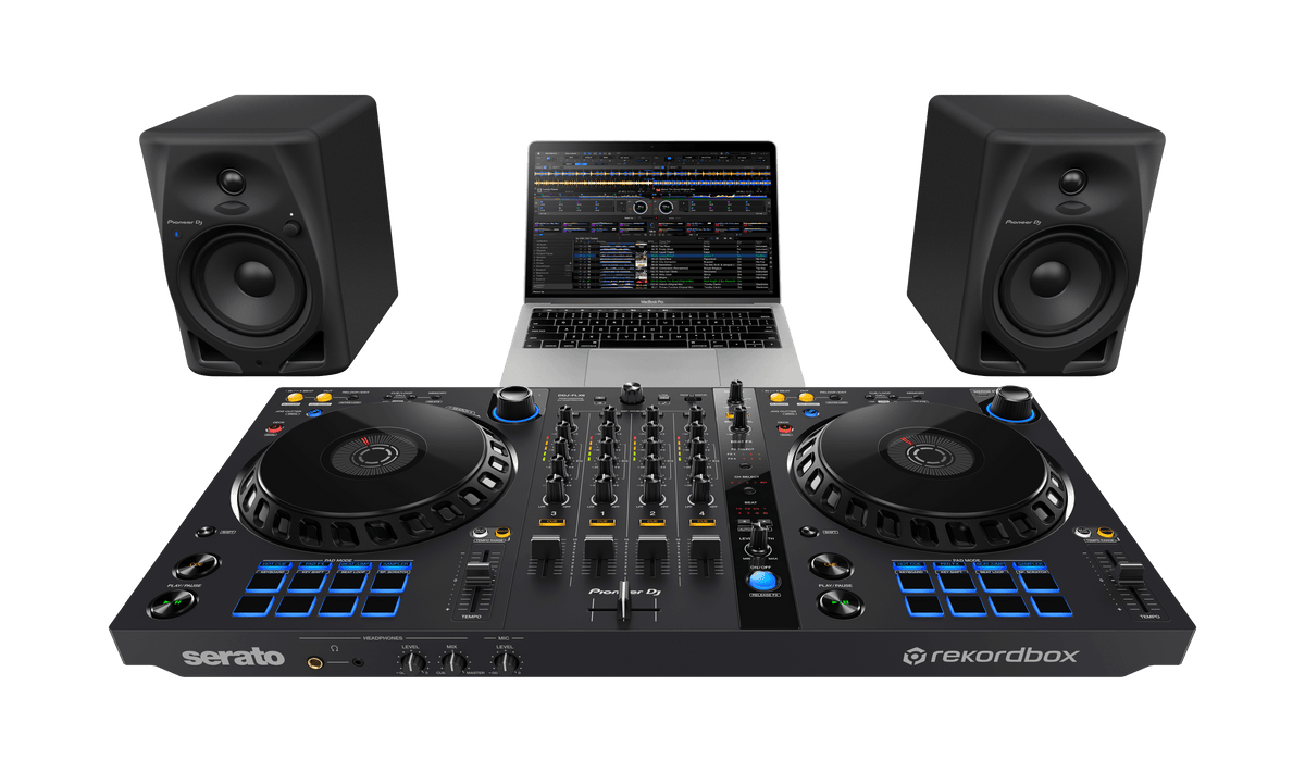 Pioneer DJ DM-50D-BT - 5-Inch Desktop Monitor System with Bluetooth Functionality (Pair, Black).