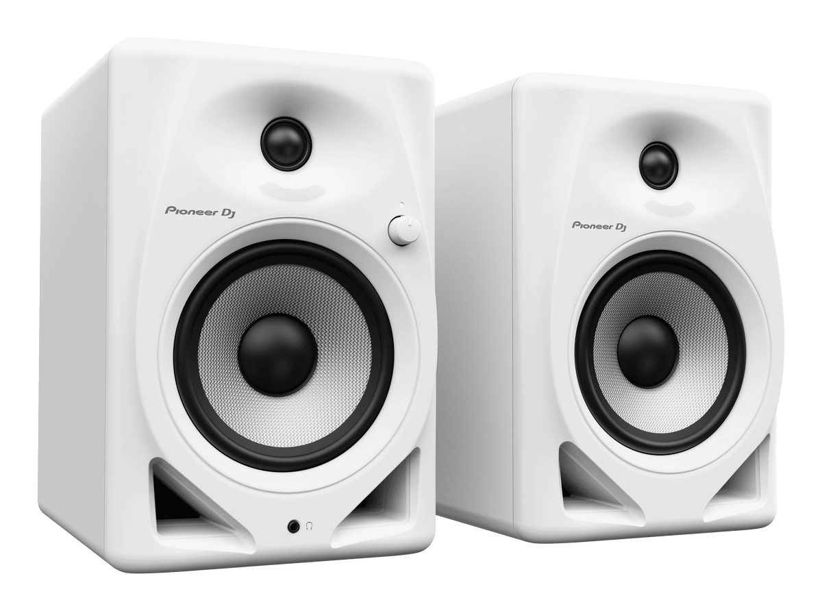 Pioneer DJ DM-50D-W - 5” Desktop Monitor System (Pair, White).