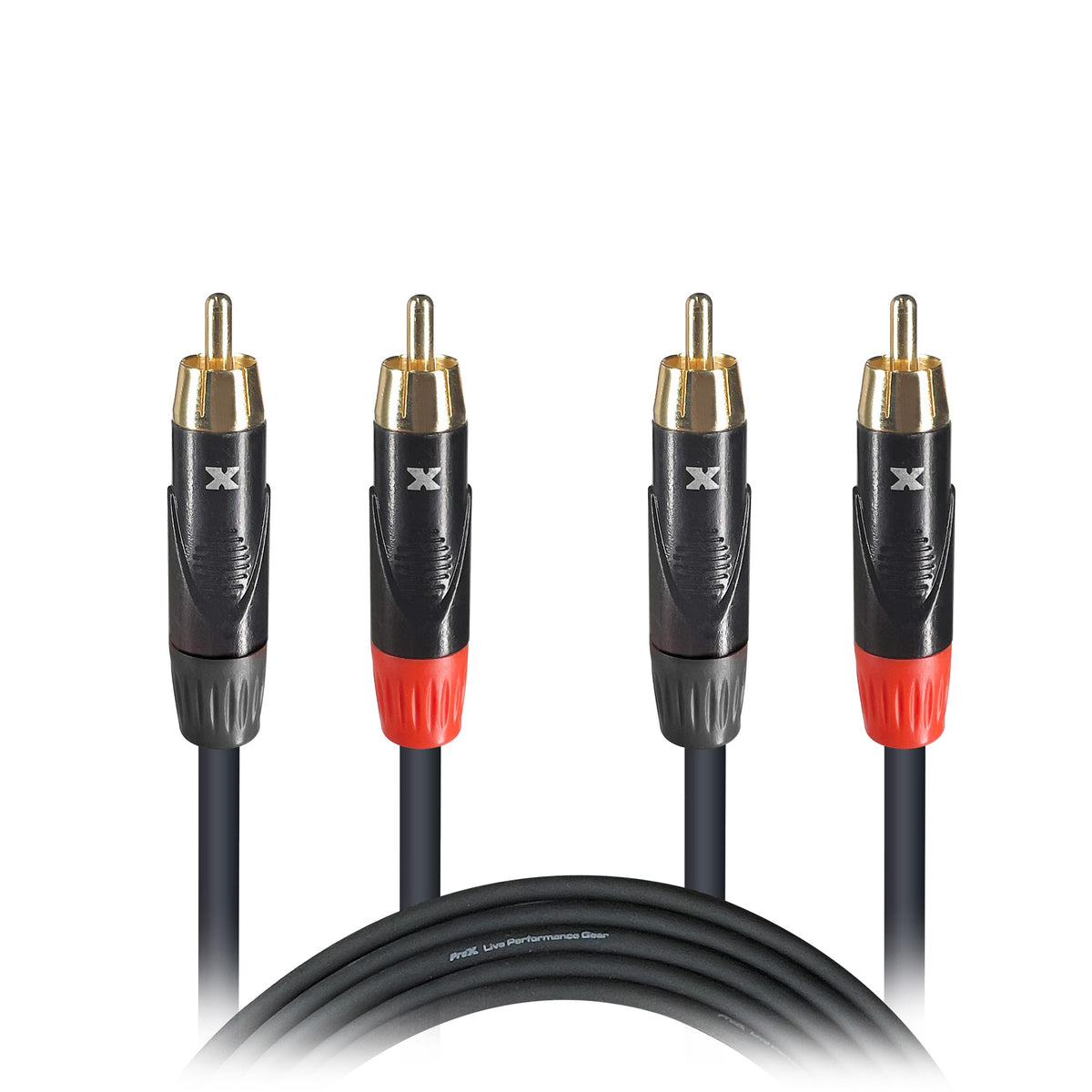 ProX XC-DRCA5 - 5FT Dual RCA Male to Dual RCA Male.