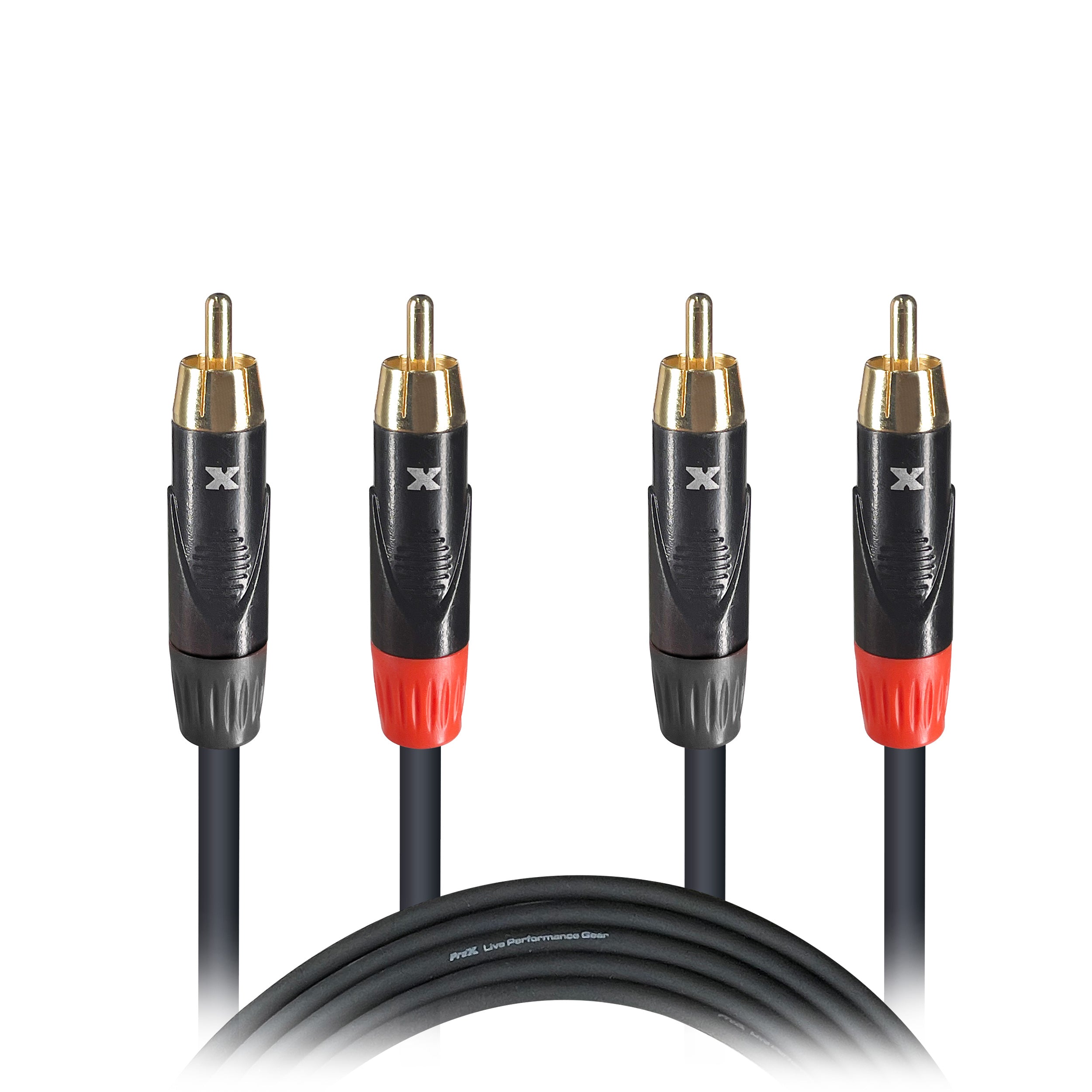 ProX XC-DRCA10 - 10' Ft. High Performance RCA Male to RCA Male Balanced Audio Cable