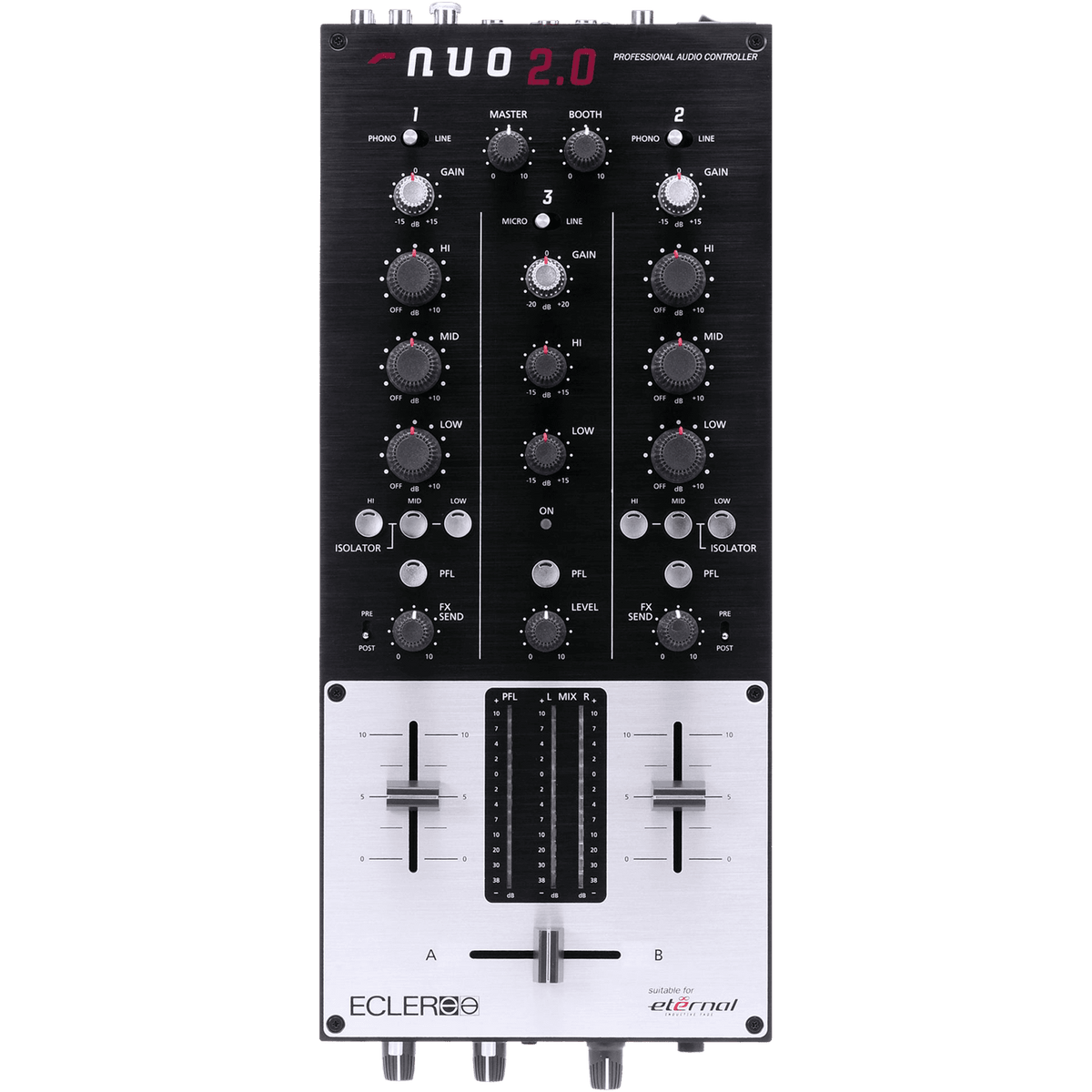 ECLER NUO2.0 - 2-Channel DJ Mixer.