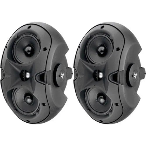 Electro-Voice EVID 4.2T - Pair of 2-Way Twin 4" Woofer and 1" Tweeter, Black
