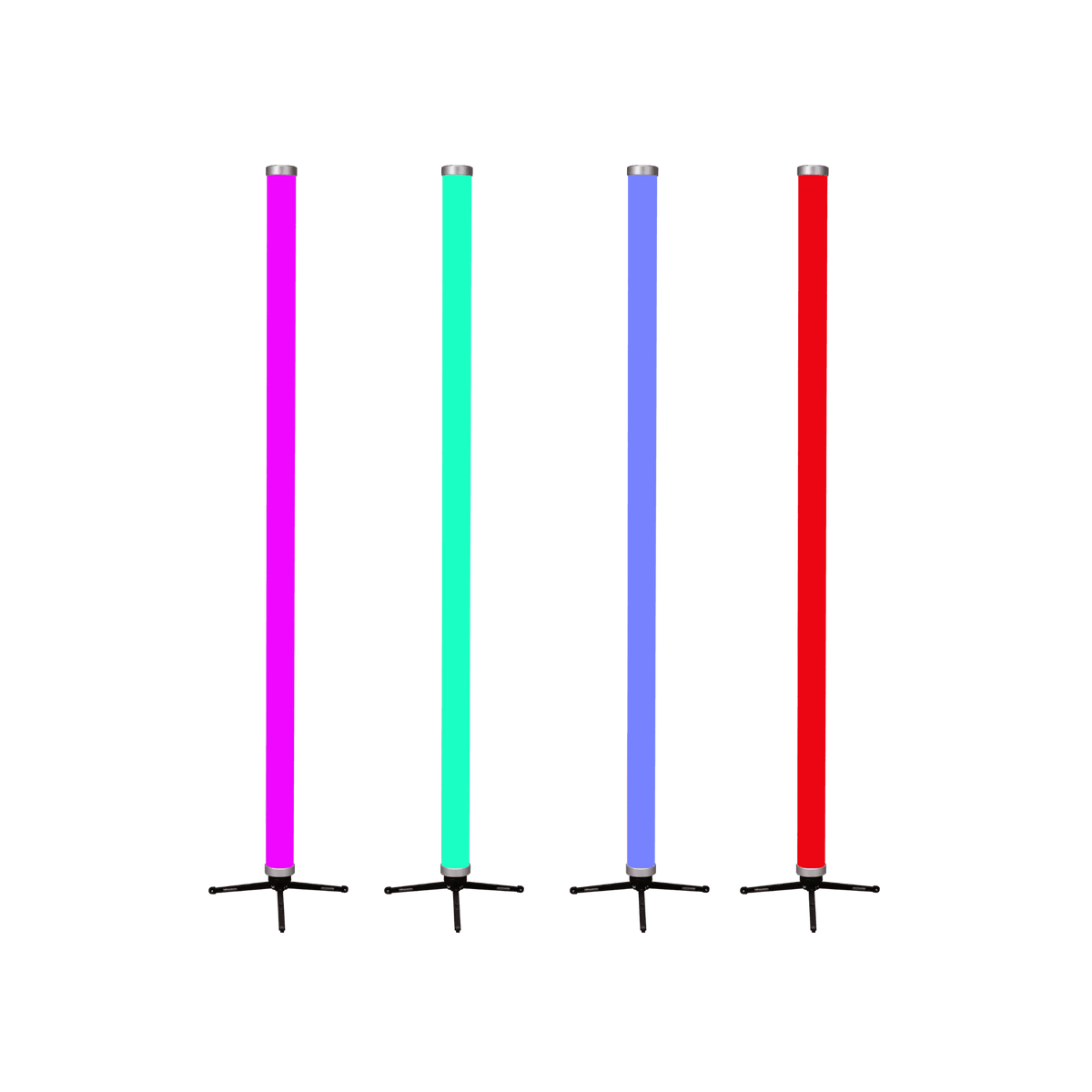 JMAZ PROFESSIONAL ELECTRO T5 4PK - High CRI RGBW+WW LED Battery Powered Outdoor Tube Kit.