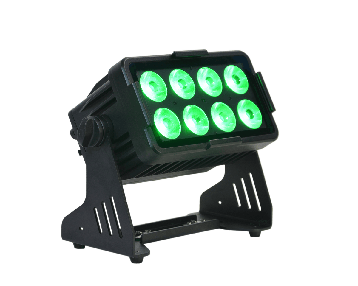 JMAZ PROFESSIONAL ELECTRO W8 PANEL - Electro W8 RGB+LIME LED Battery Outdoor Powered Panel.