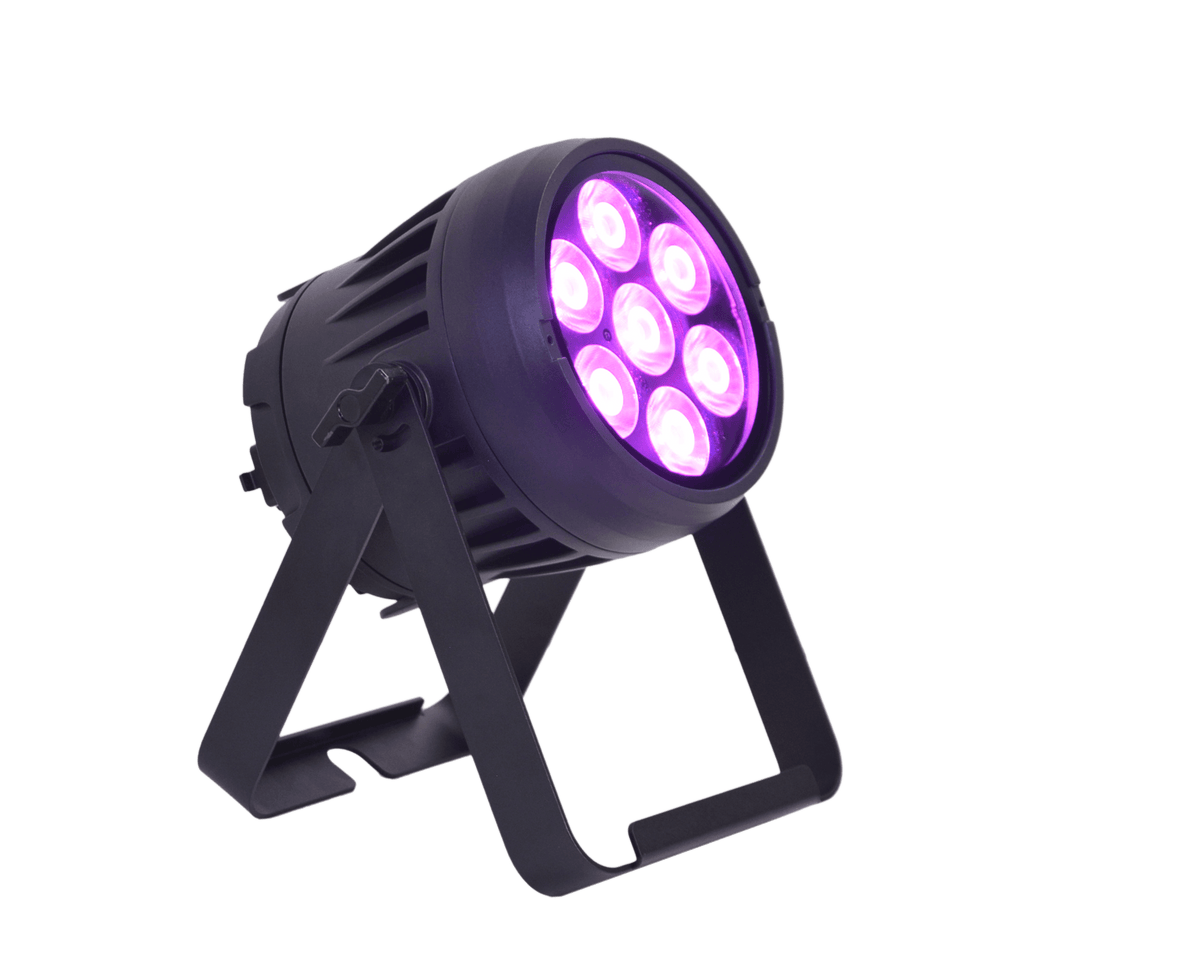 JMAZ PROFESSIONAL ELECTRO PAR W7 - Electro W7 RGB+L IME LED Battery Powered Outdoor Par.