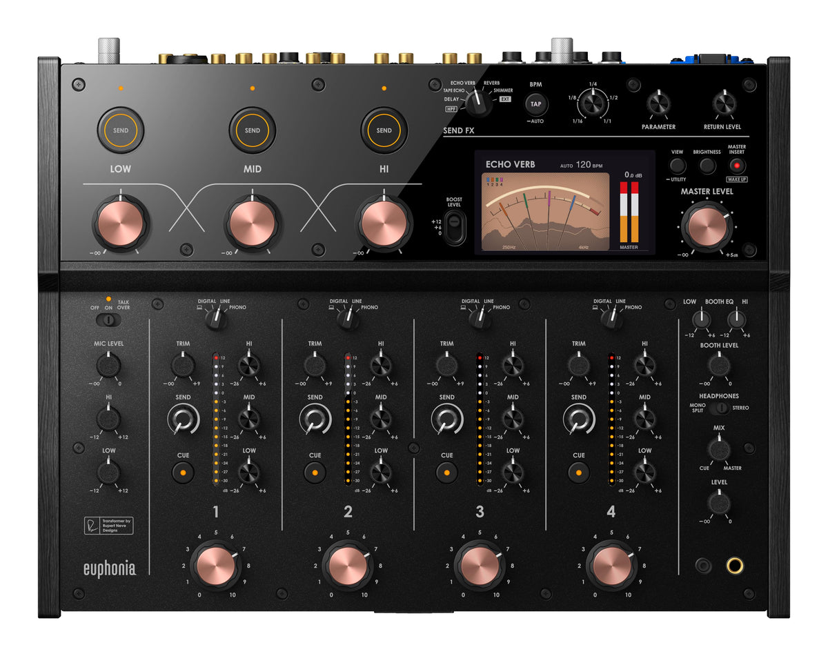 AlphaTheta CDJ-1500X Media Players + AlphaTheta euphonia Mixer Bundle.