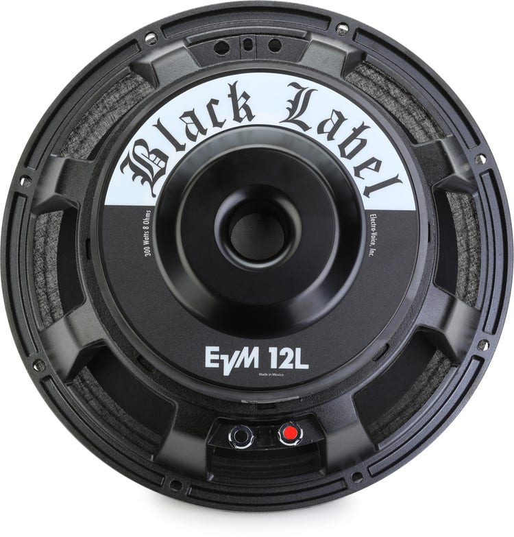 Electro-Voice EVM12L8OhmBLLABEL - Black Label Zakk Wylde 12" Signature Guitar Speaker, 8 Ohms