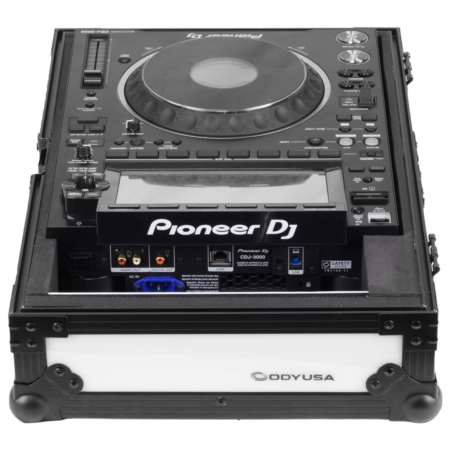 Odyssey FFXCDJ3000BL - LED Black Label Pioneer DJ CDJ-3000 Flight FX Case