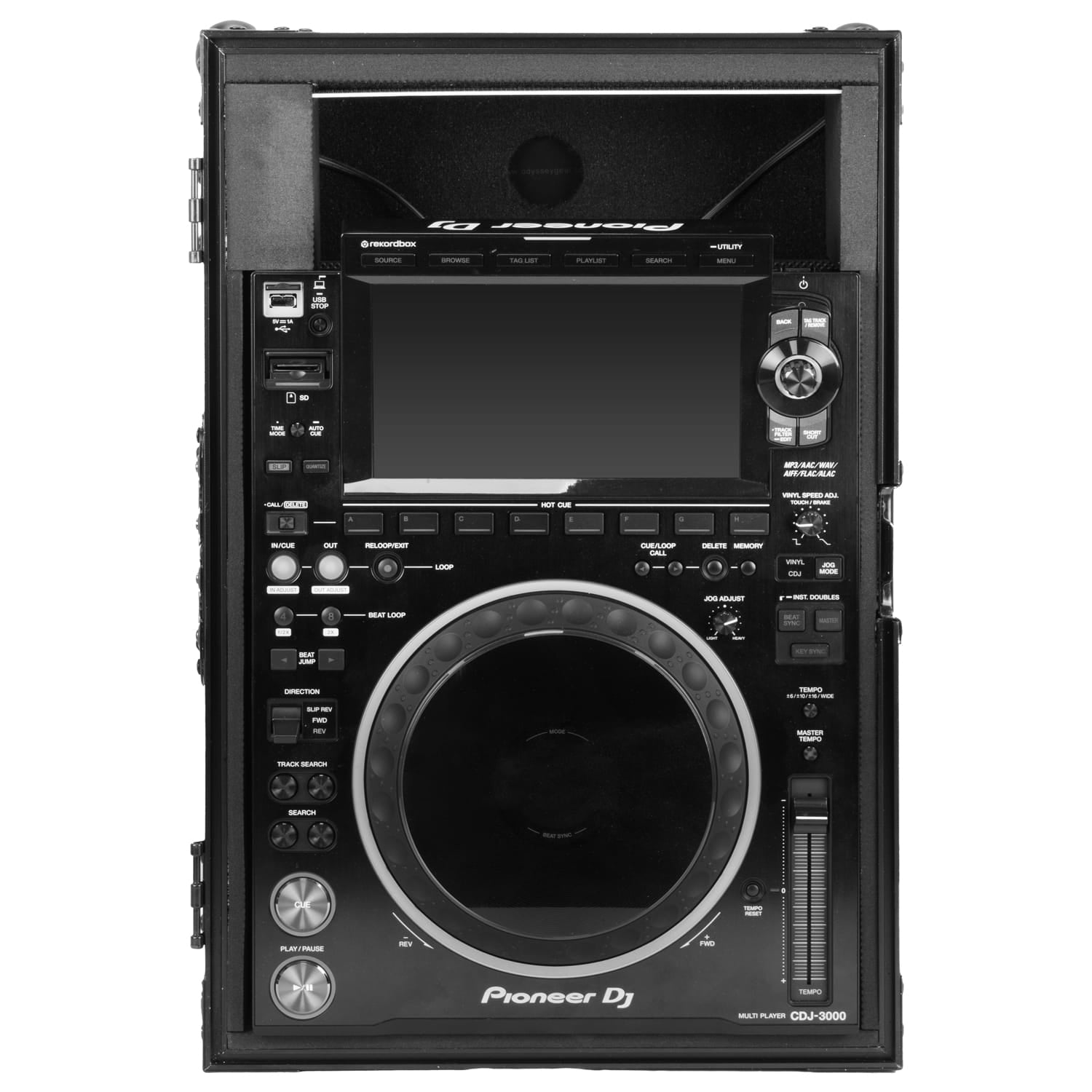Odyssey FFXCDJ3000BL - LED Black Label Pioneer DJ CDJ-3000 Flight FX Case