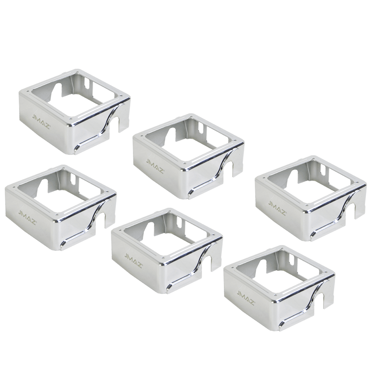 JMAZ MAD PAR 6-Pack Chrome Fixture Covers for MAD PAR Series LED Wash Light