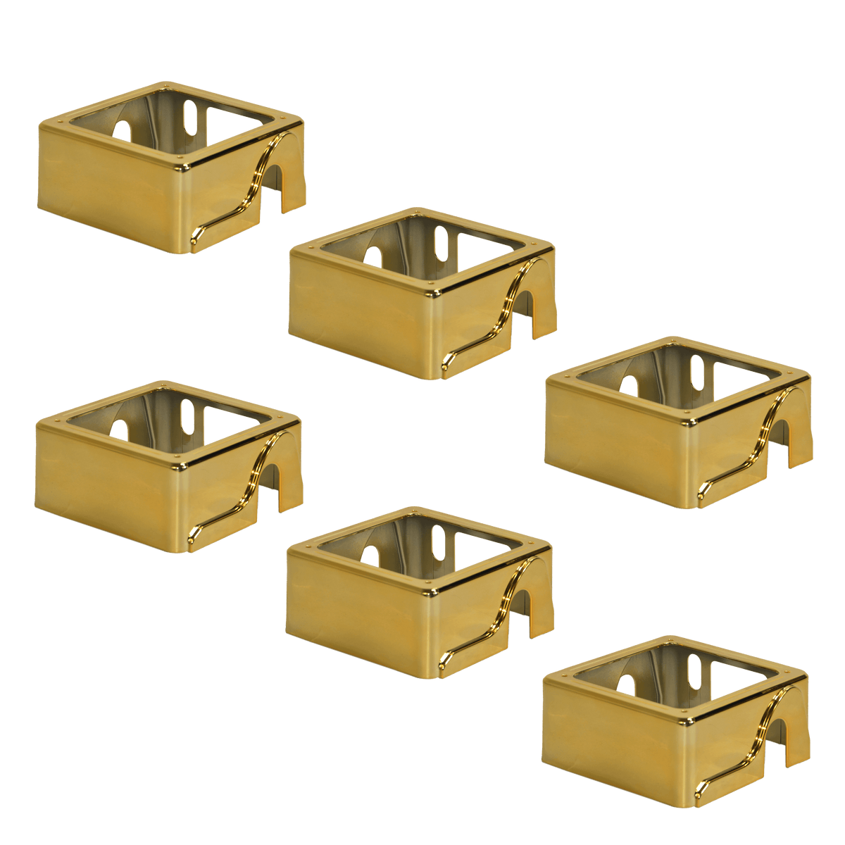 JMAZ MAD PAR 6-Pack Gold Fixture Covers for MAD PAR Series LED Wash Light