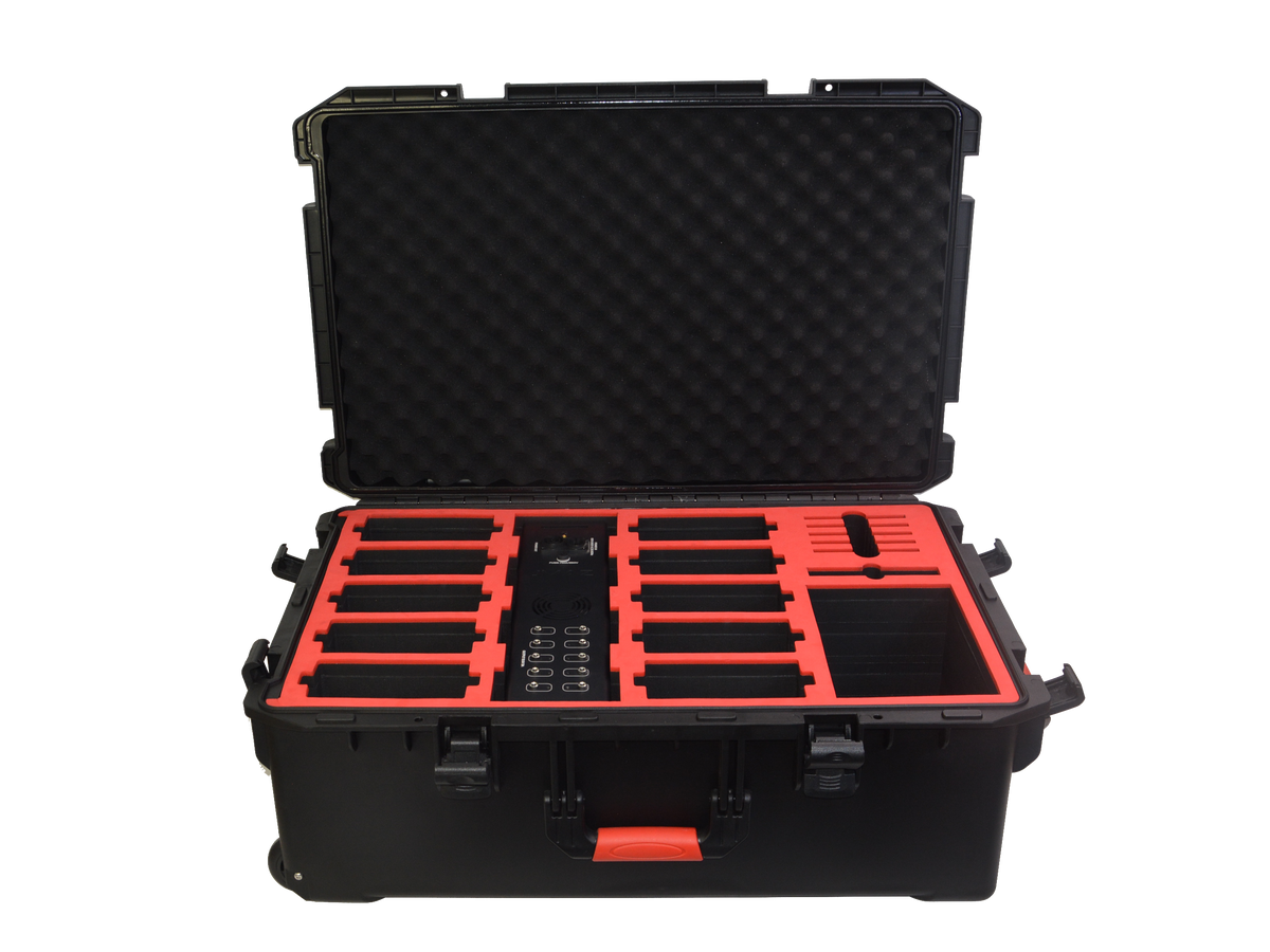 JMAZ MAD PAR 10-PACK CASE IP65 Outdoor Transport Case for 10 MAD PAR LED Wash Light with 10in1 ARC Charging Station