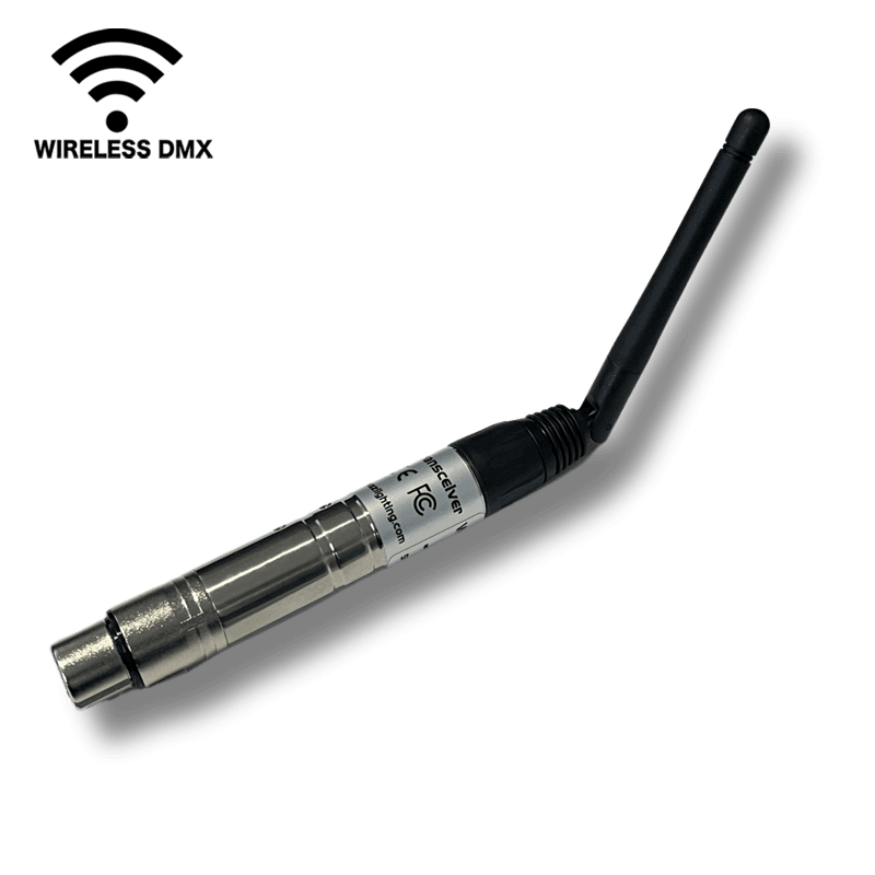 JMAZ Wi-MAZ WIRELESS DMX TRANSCEIVER - Wireless DMX Transmitter/Receiver w/ 7 Universe Controller