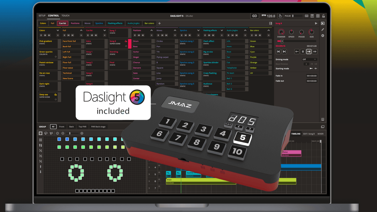JMAZ REGULATOR DMX SCENE CONTROLLER - Regulator DMX Programable Scene Controller