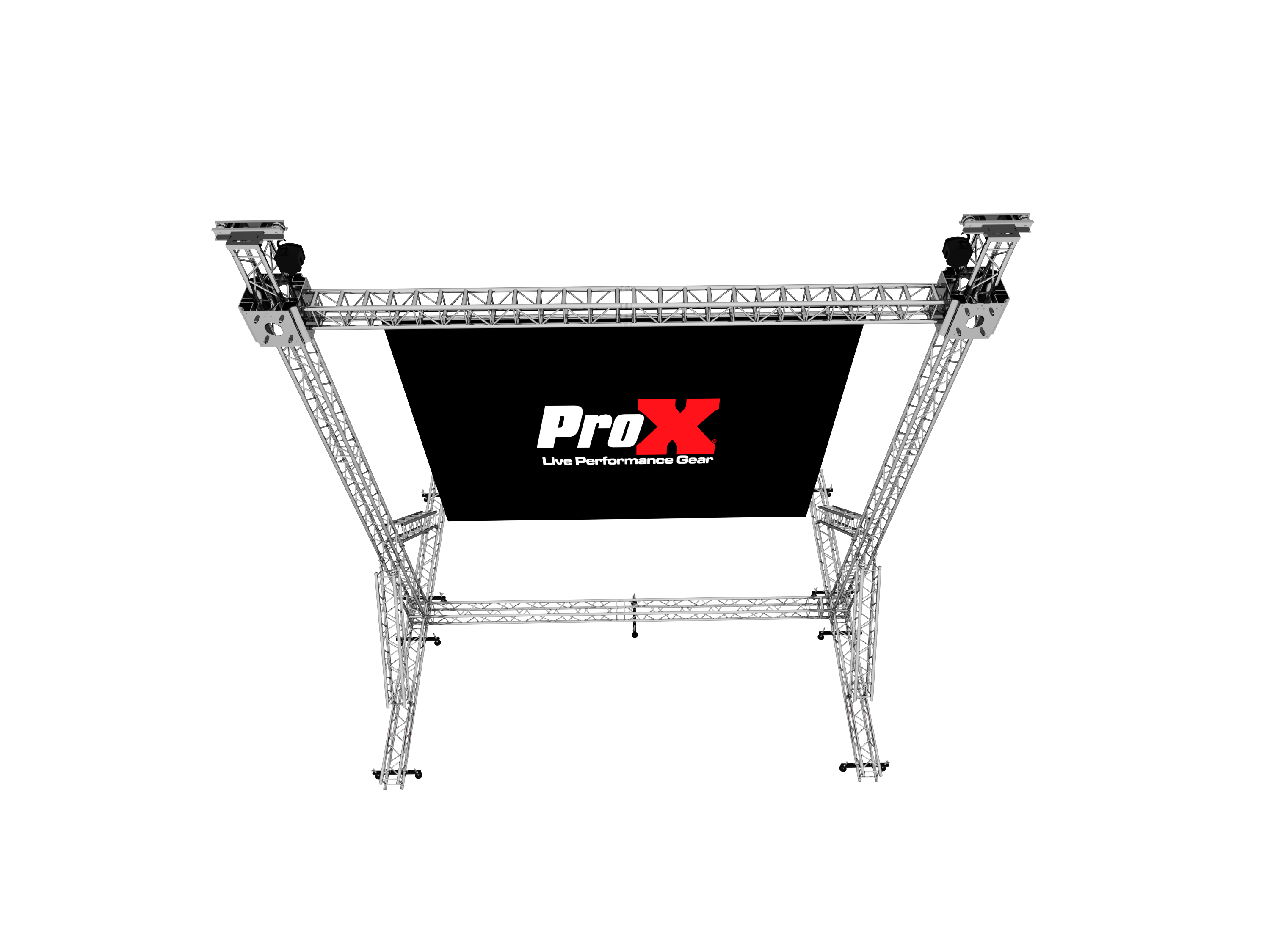 ProX LED Screen Display Panel Video Fly Wall Truss Ground Support System 20'W x 23'H TriGrip