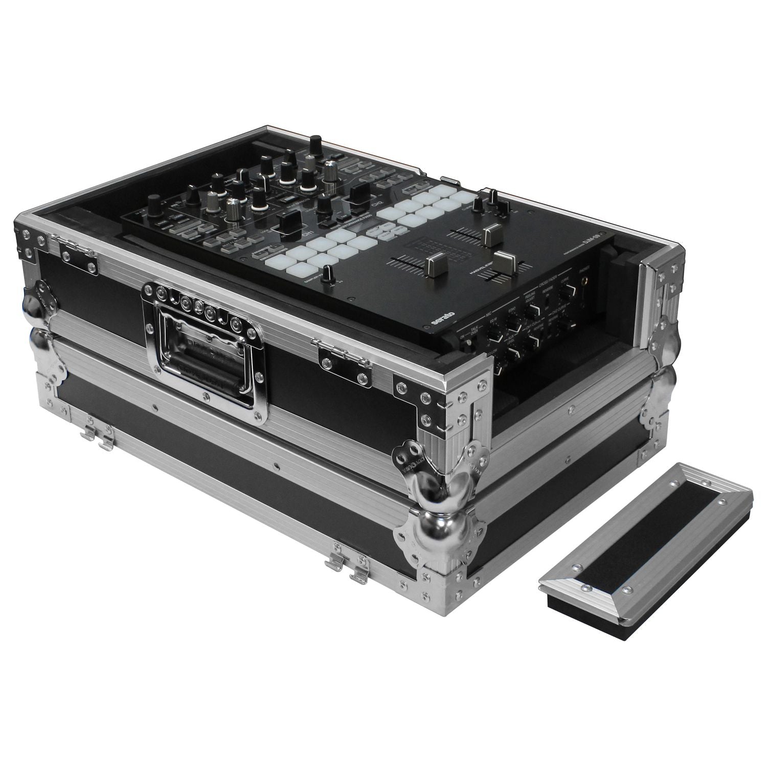 Odyssey FZ10MIXXD - Odyssey Universal 10″ Format DJ Mixer Flight Case with Extra Deep Rear Compartment