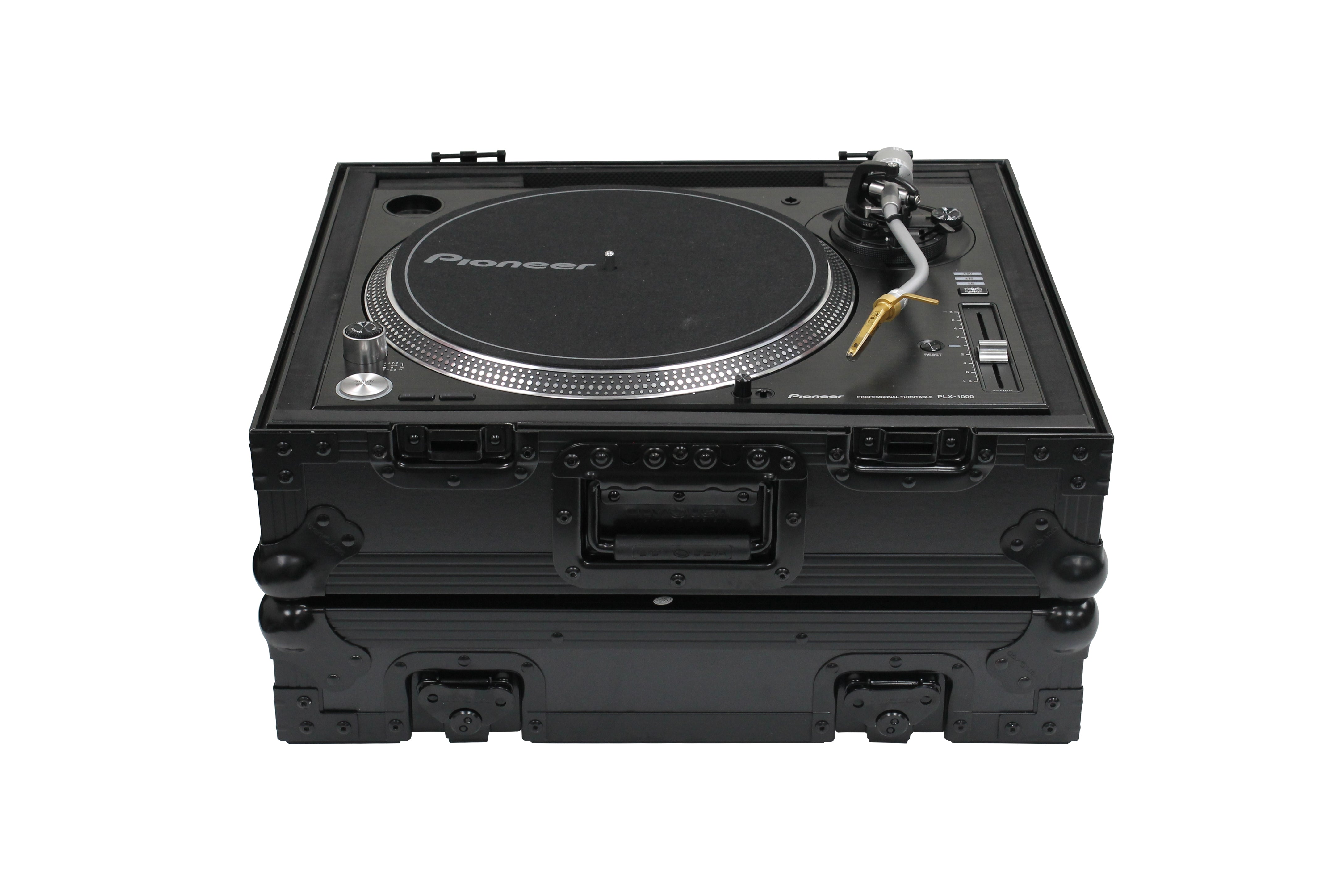 Odyssey FZ1200BL - All Black Technics 1200 Style DJ Turntable Flight Case