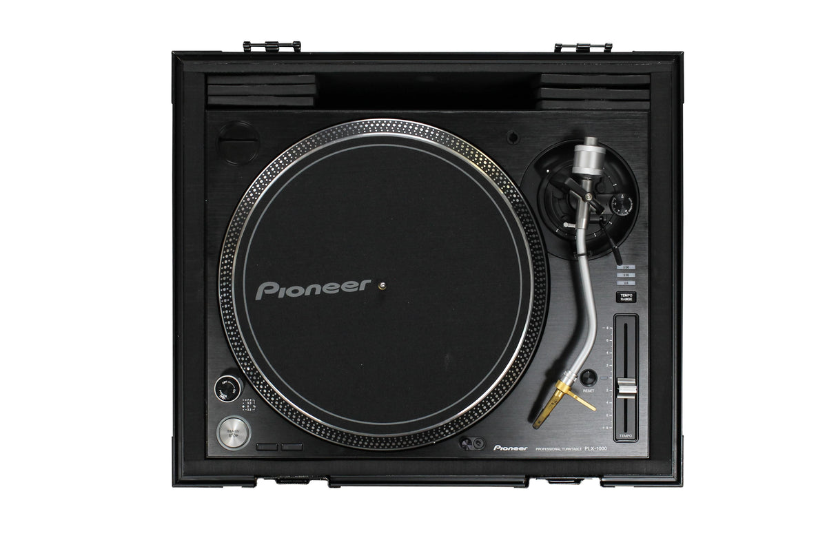 Odyssey FZ1200BL - All Black Technics 1200 Style DJ Turntable Flight Case.